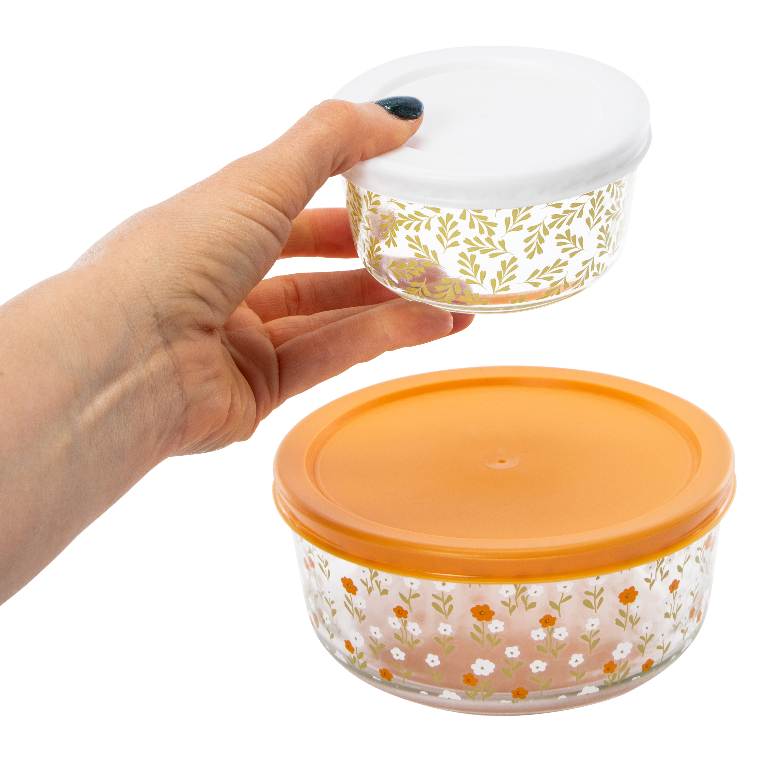 Printed Food Storage Containers Set 2-Count