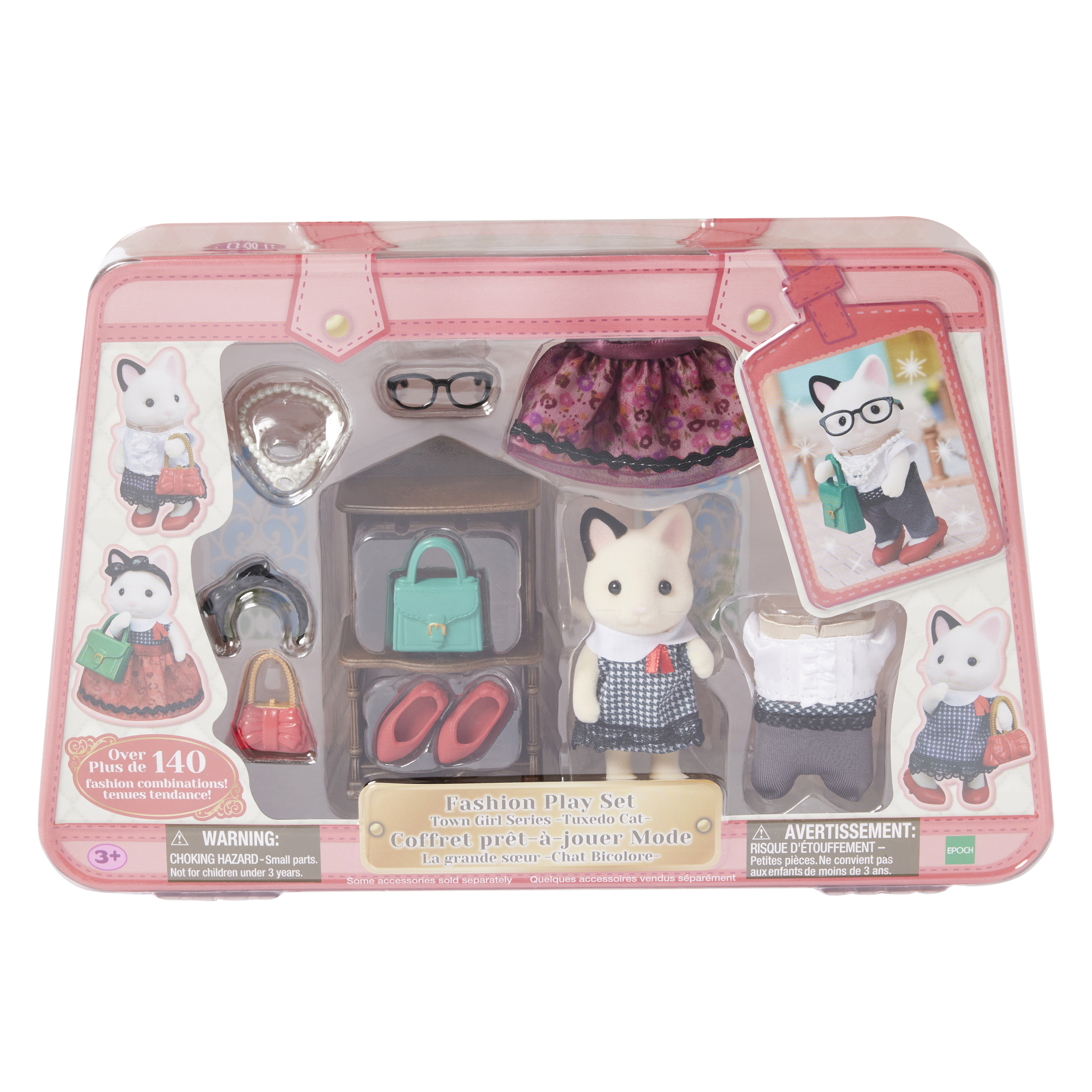 Calico Critters® Town Girl Series Tuxedo Cat Fashion Play Set