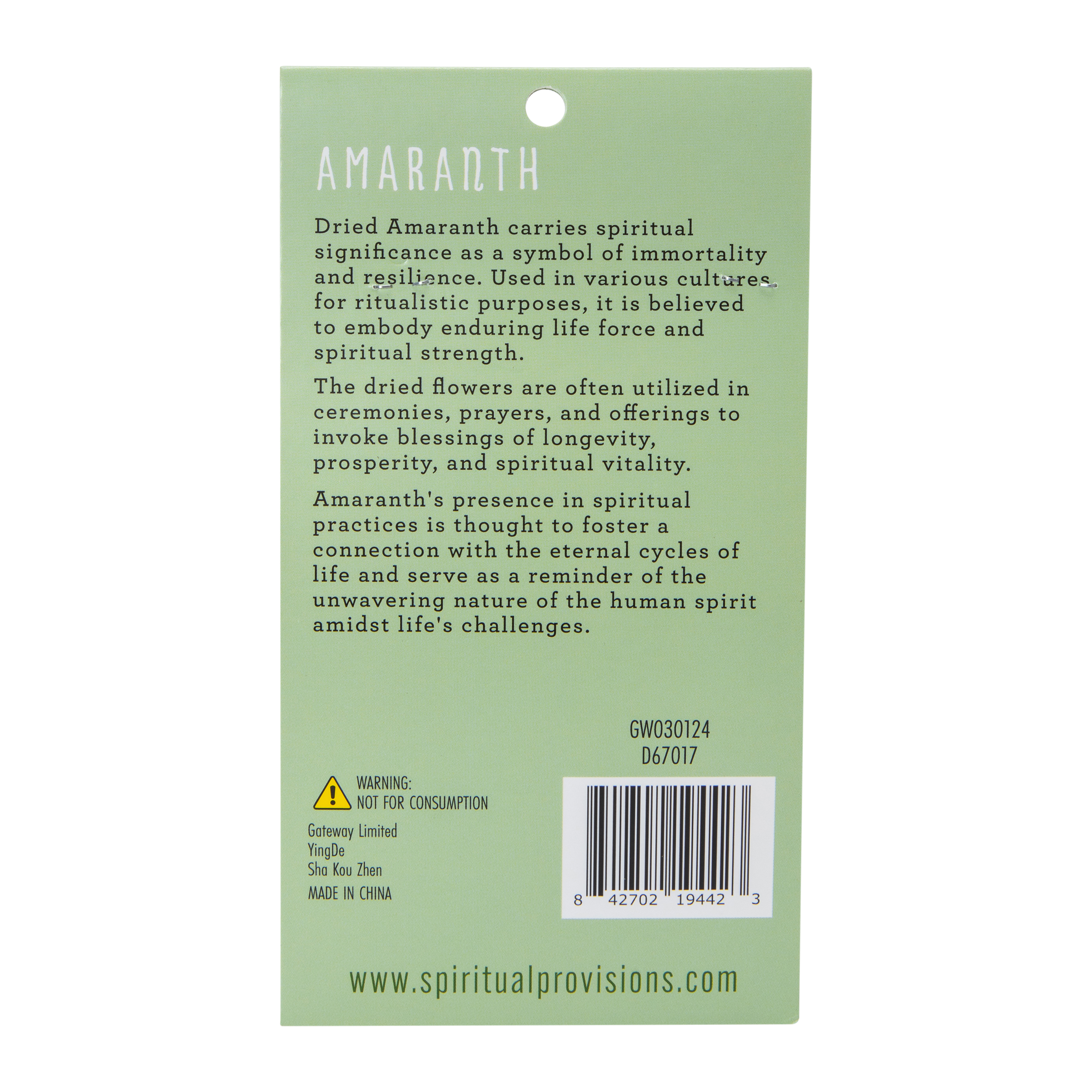 Spiritual Provisions® Dried Herbs 10g