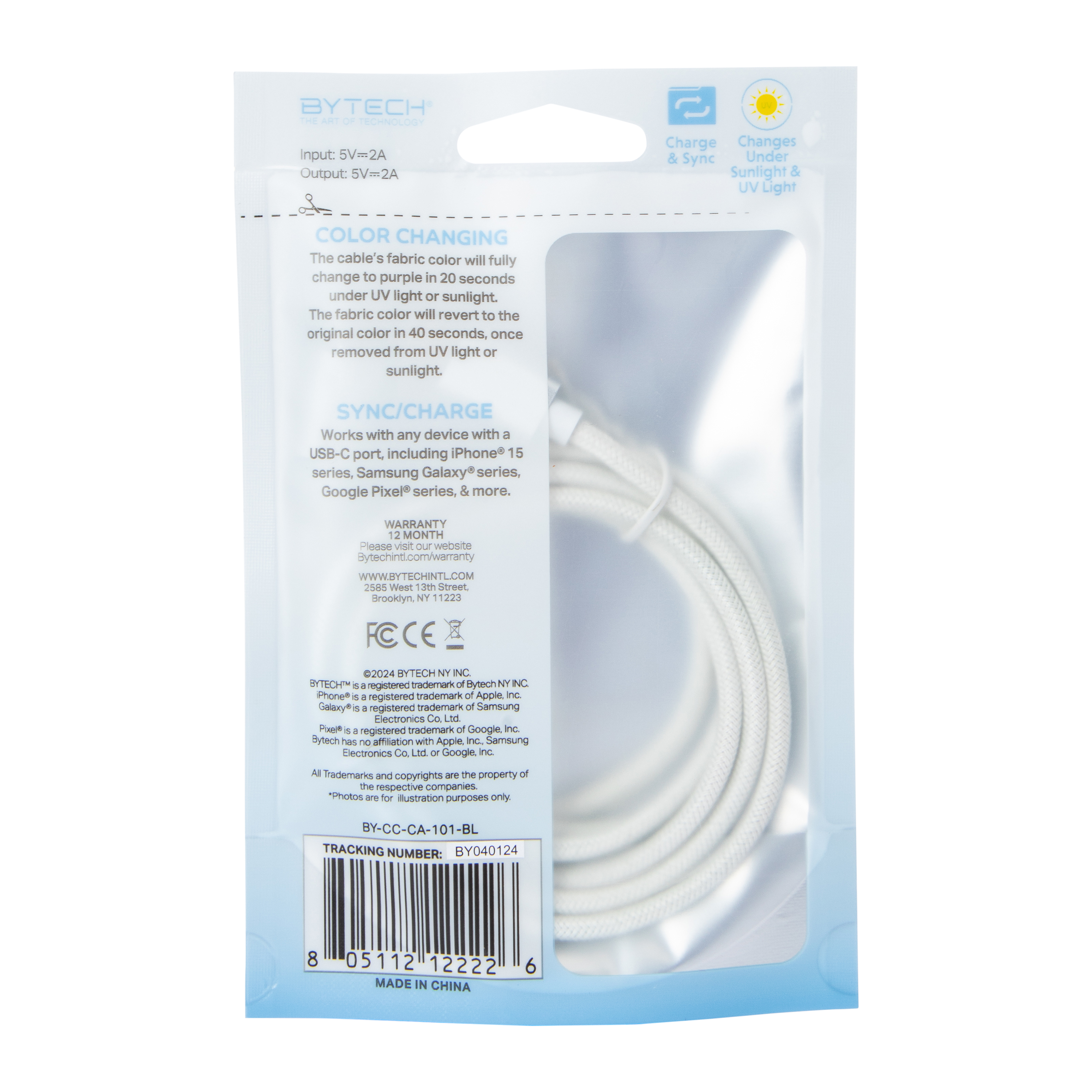 4ft Color Changing USB-C To Cable
