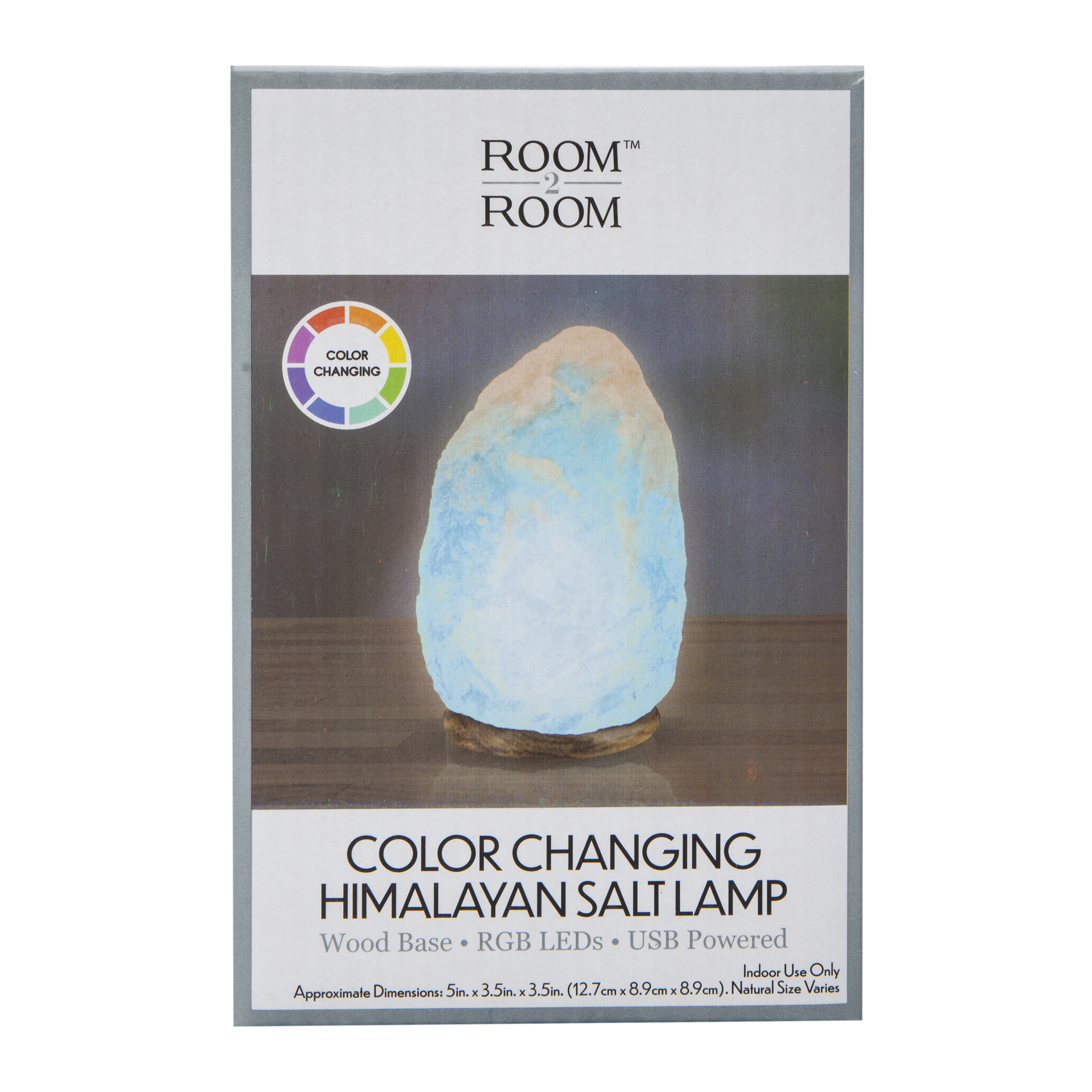 Color Changing Himalayan Salt Lamp 3.5in x 5in