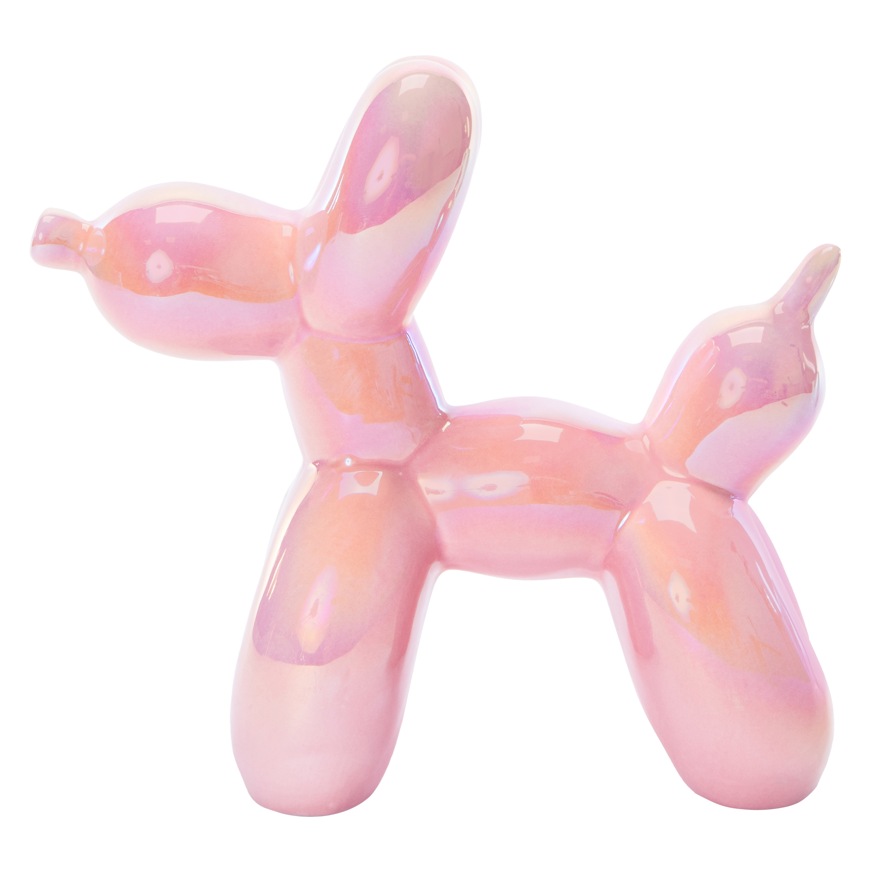 Iridescent Balloon Dog 8in x 7in