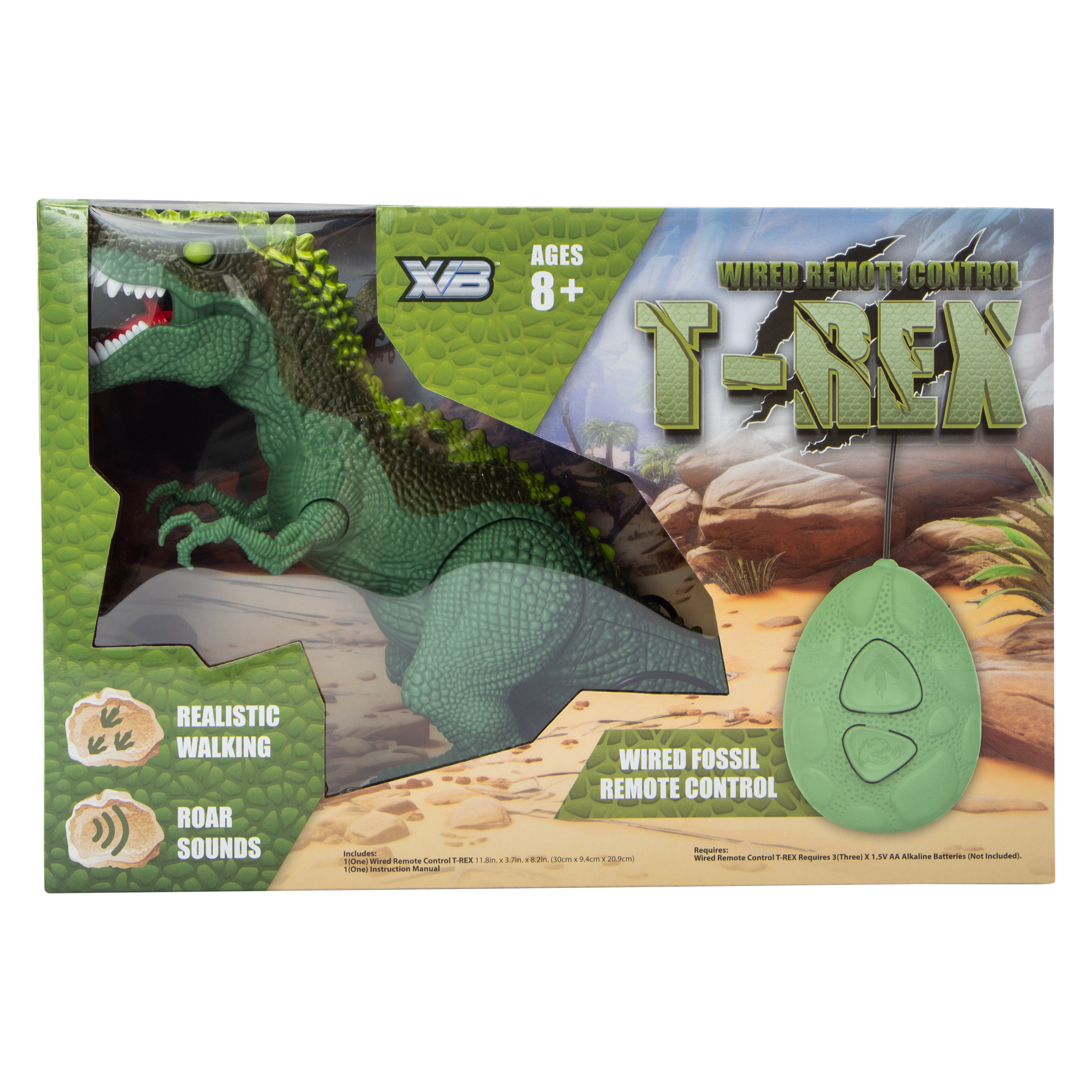 Wired Remote Control T-Rex Toy 11.8in x 8.2in