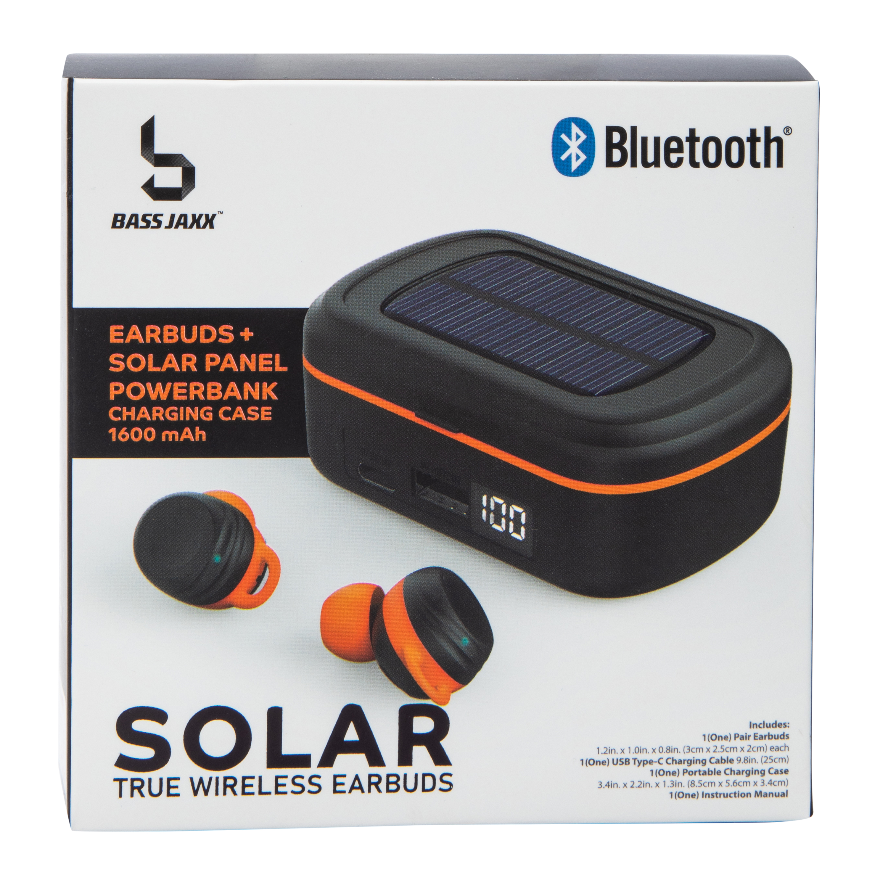 Solar True Wireless Earbuds With Mic