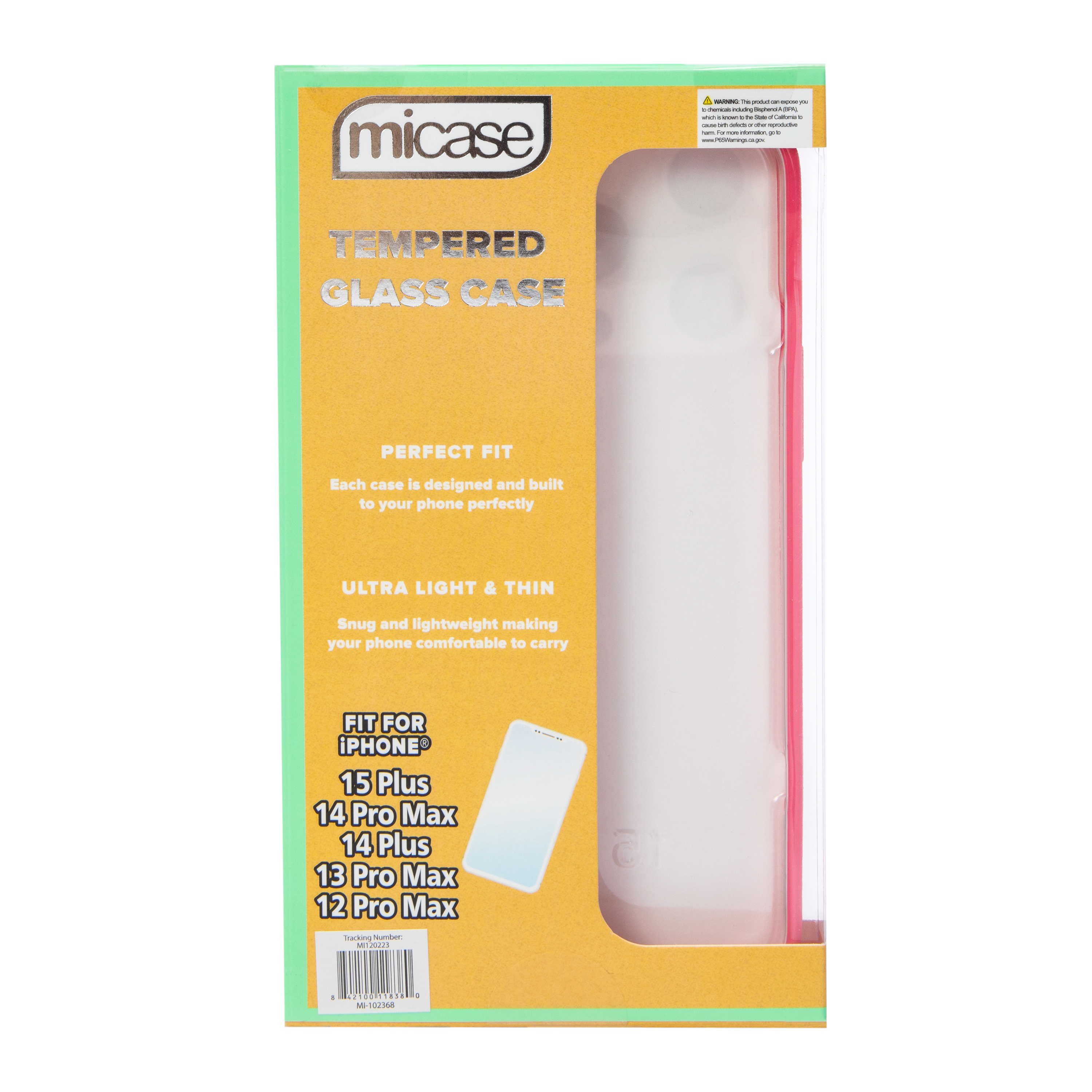 Protector Micase Cristal Templado pa iPhone 15 Plus y otros modelos 6