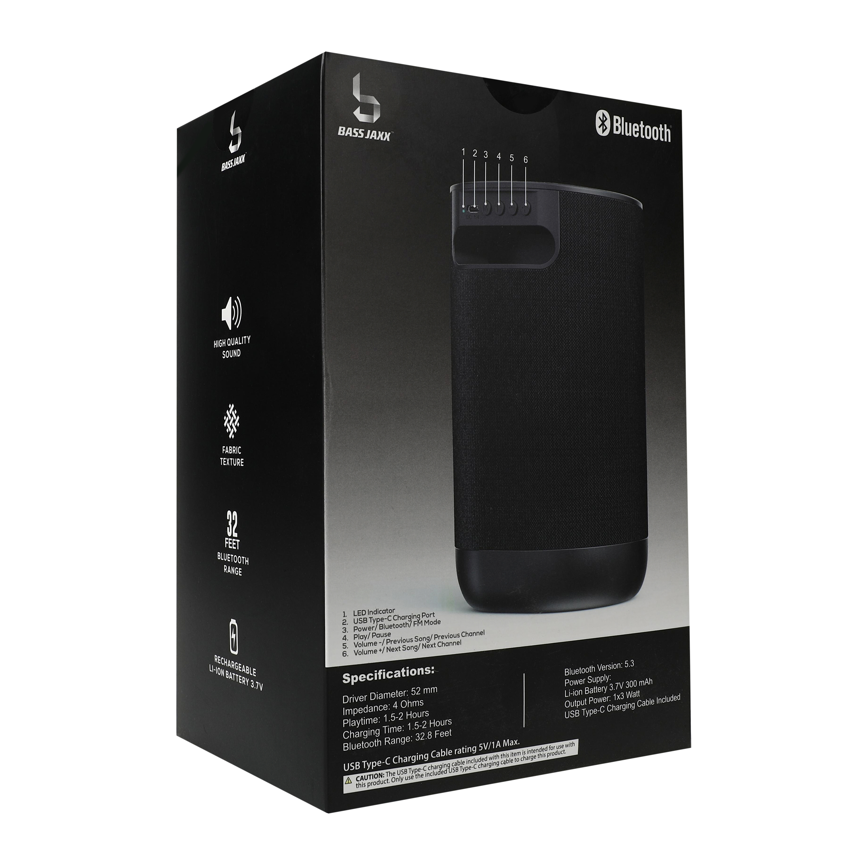 Rhythm Fabric Wireless Speaker 4.96in x 7.9in