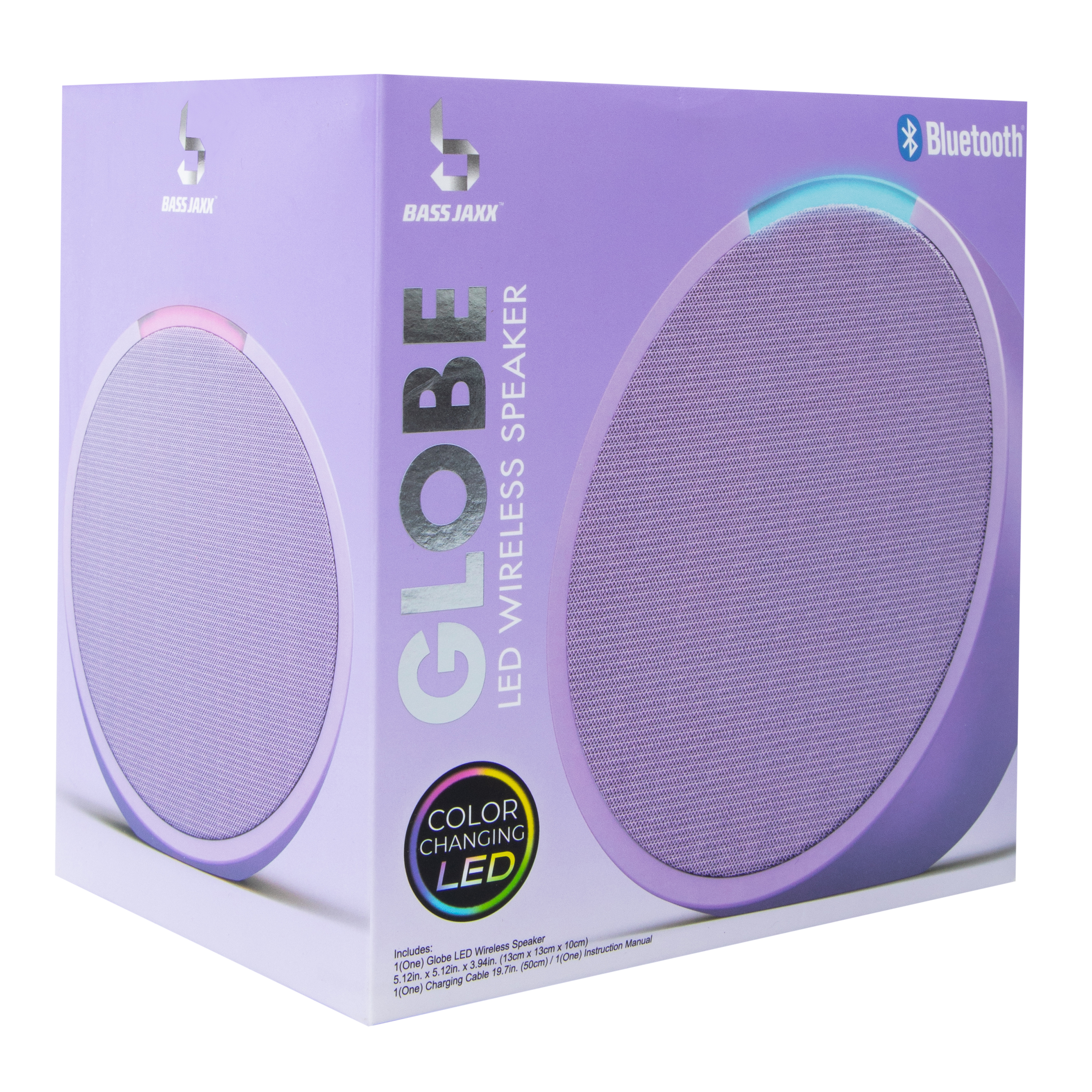 Bass Jaxx™ Globe Half Sphere LED Wireless Speaker 5.12in x at