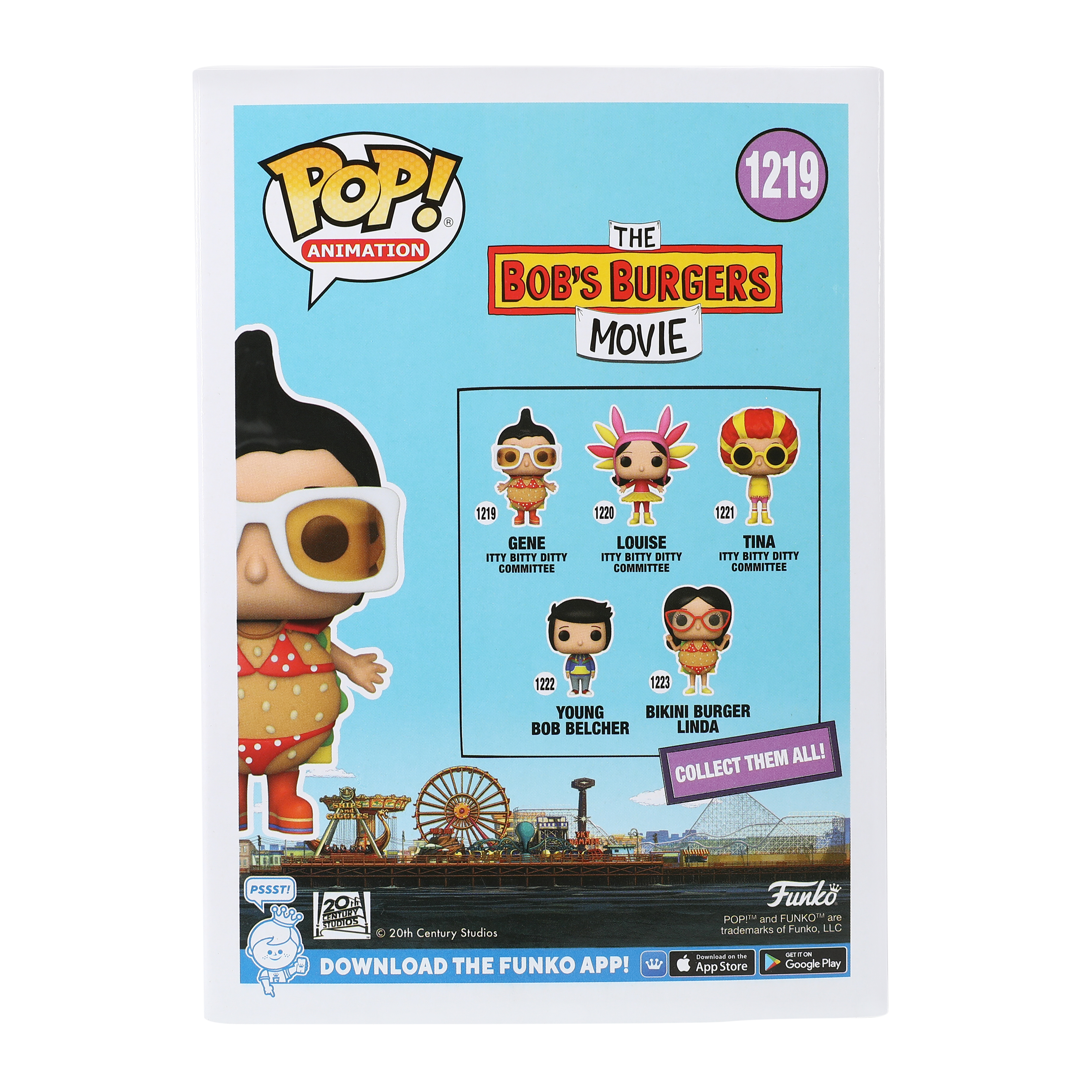 Funko Pop! The Bob's Burgers Movie Gene Itty Bitty Ditty Committee Vinyl Figure
