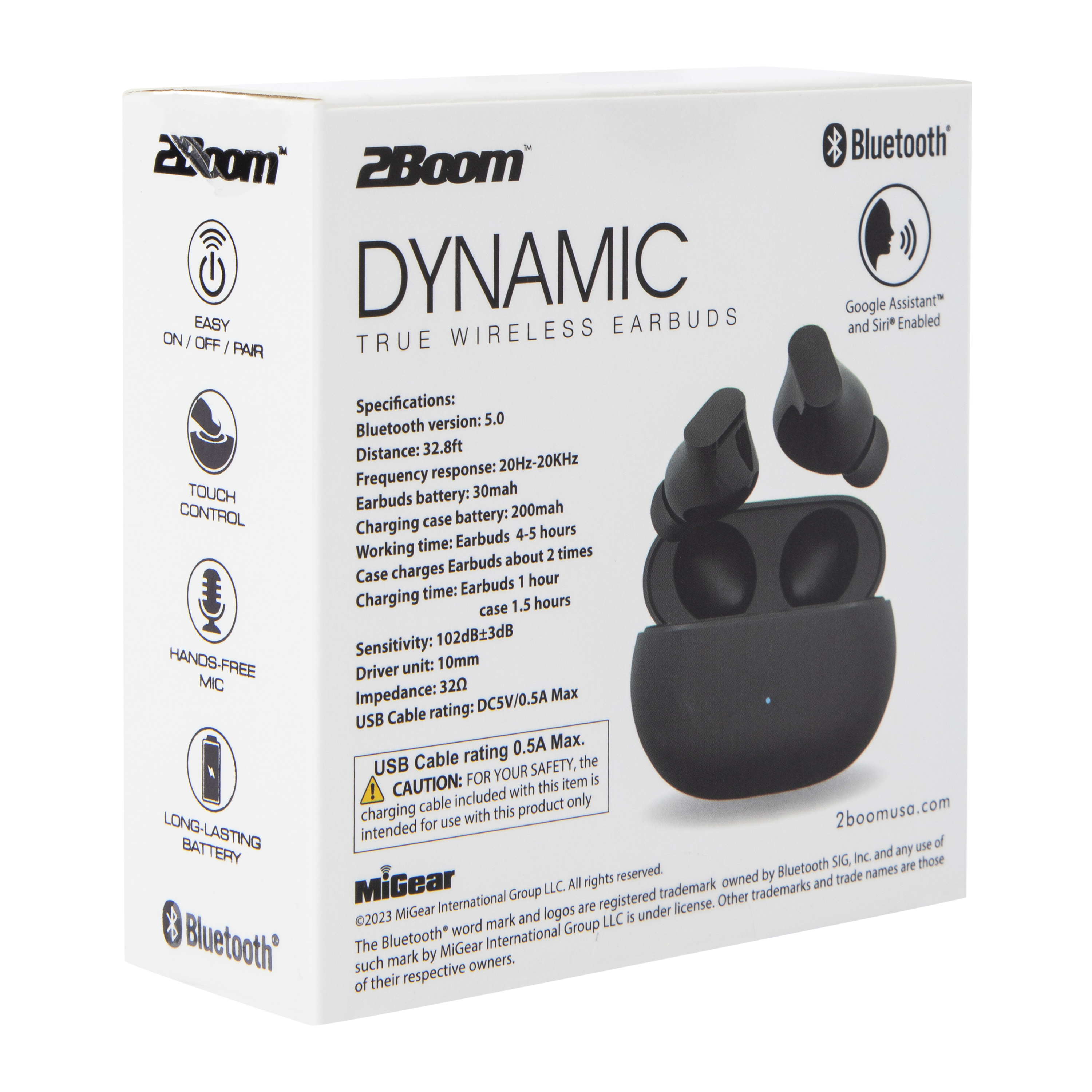 2Boom™ Dynamic True Wireless Earbuds