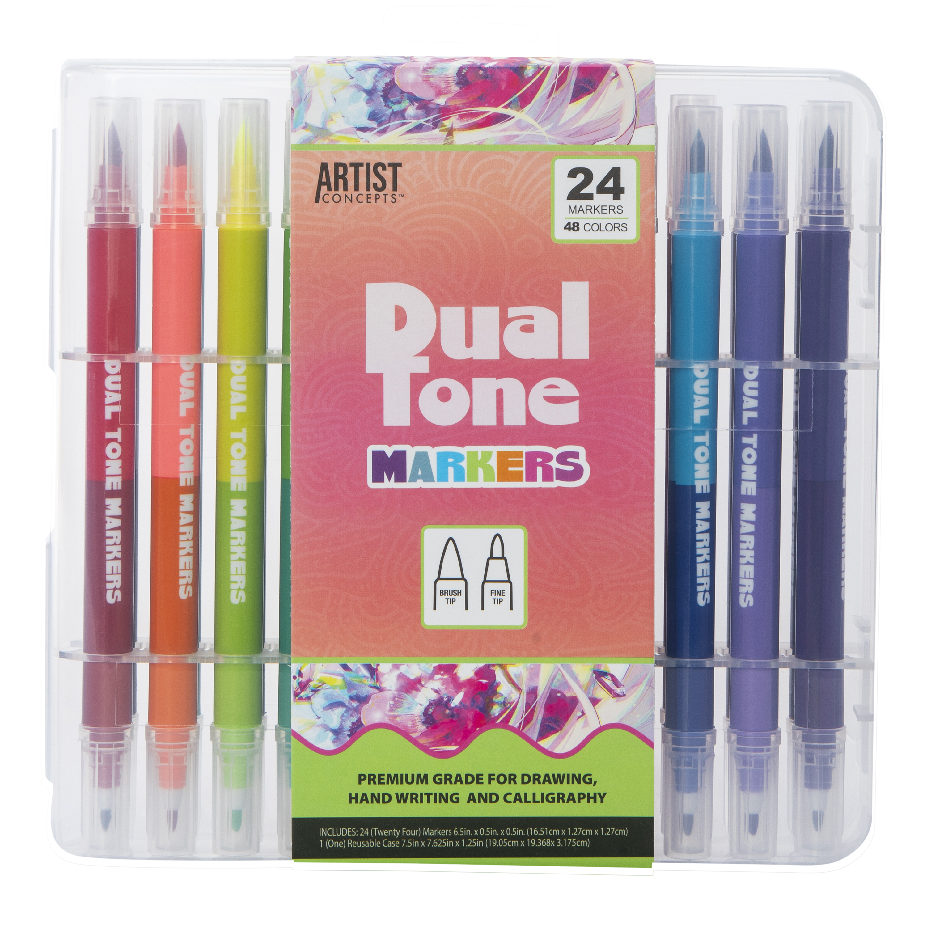 Artist Concepts™ Dual Tone Markers 24-Count