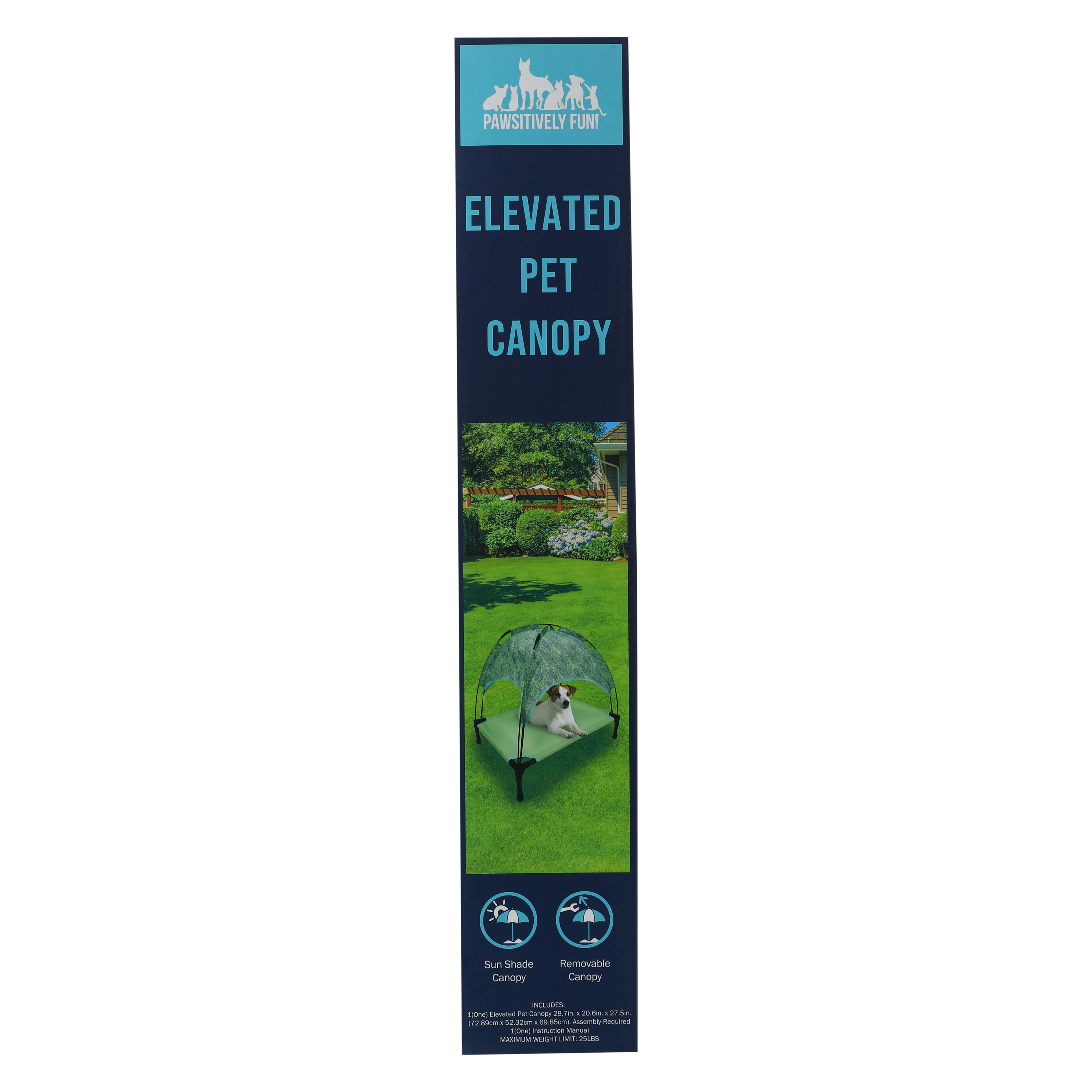 Elevated Pet Canopy 28.7in x 27.5in