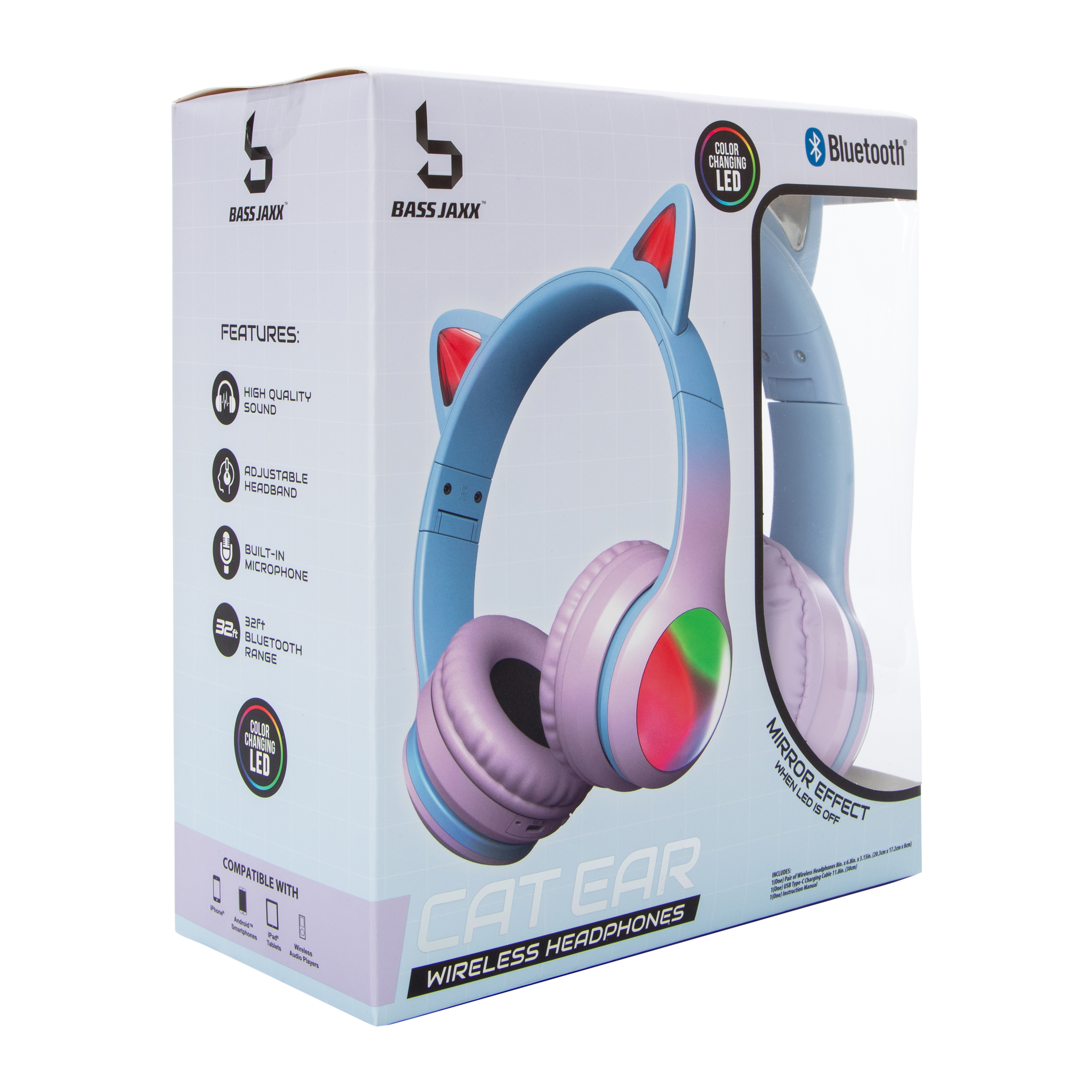 Cat Ear Bluetooth® LED Wireless Headphones