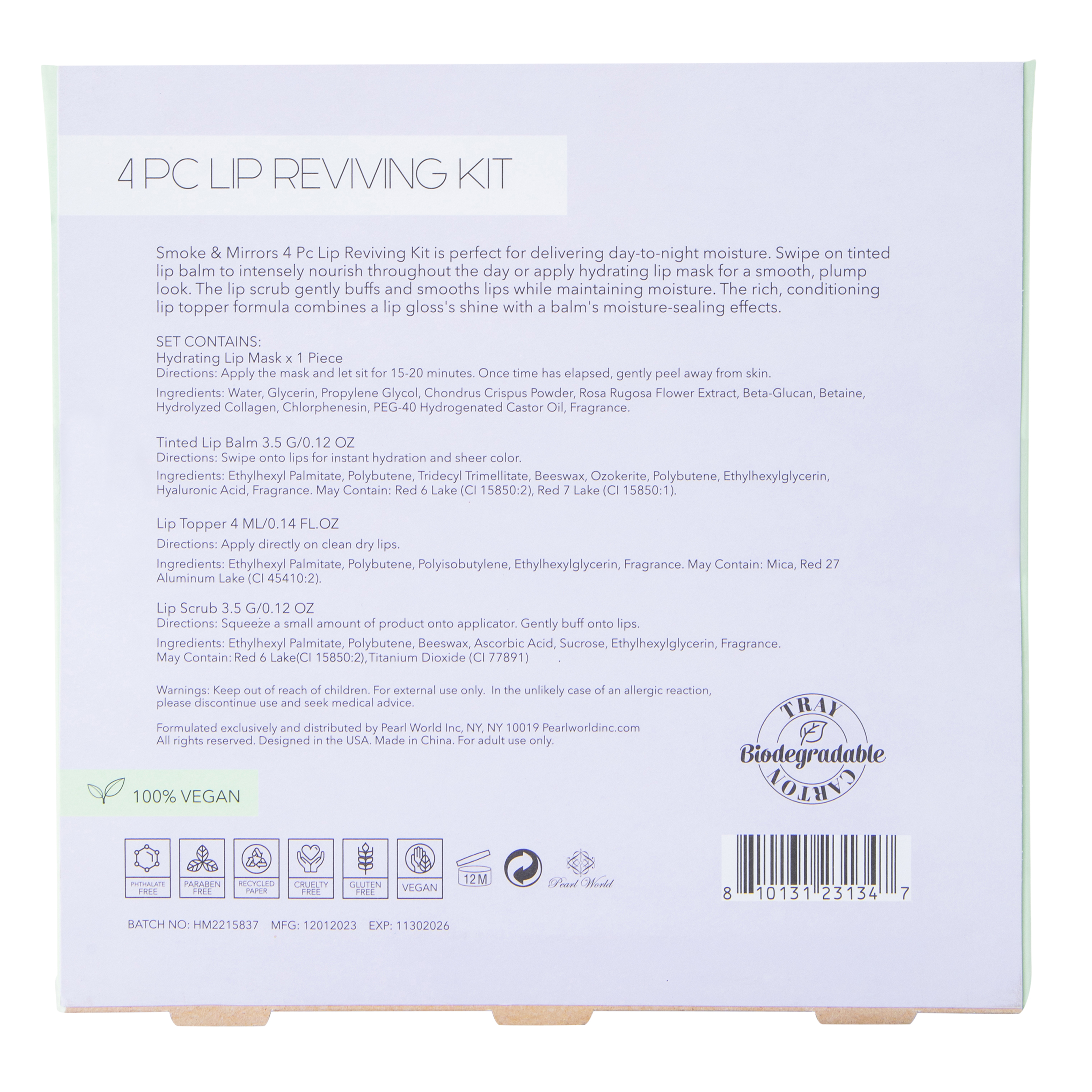 Smoke & Mirrors Lip Reviving Kit 4-Piece