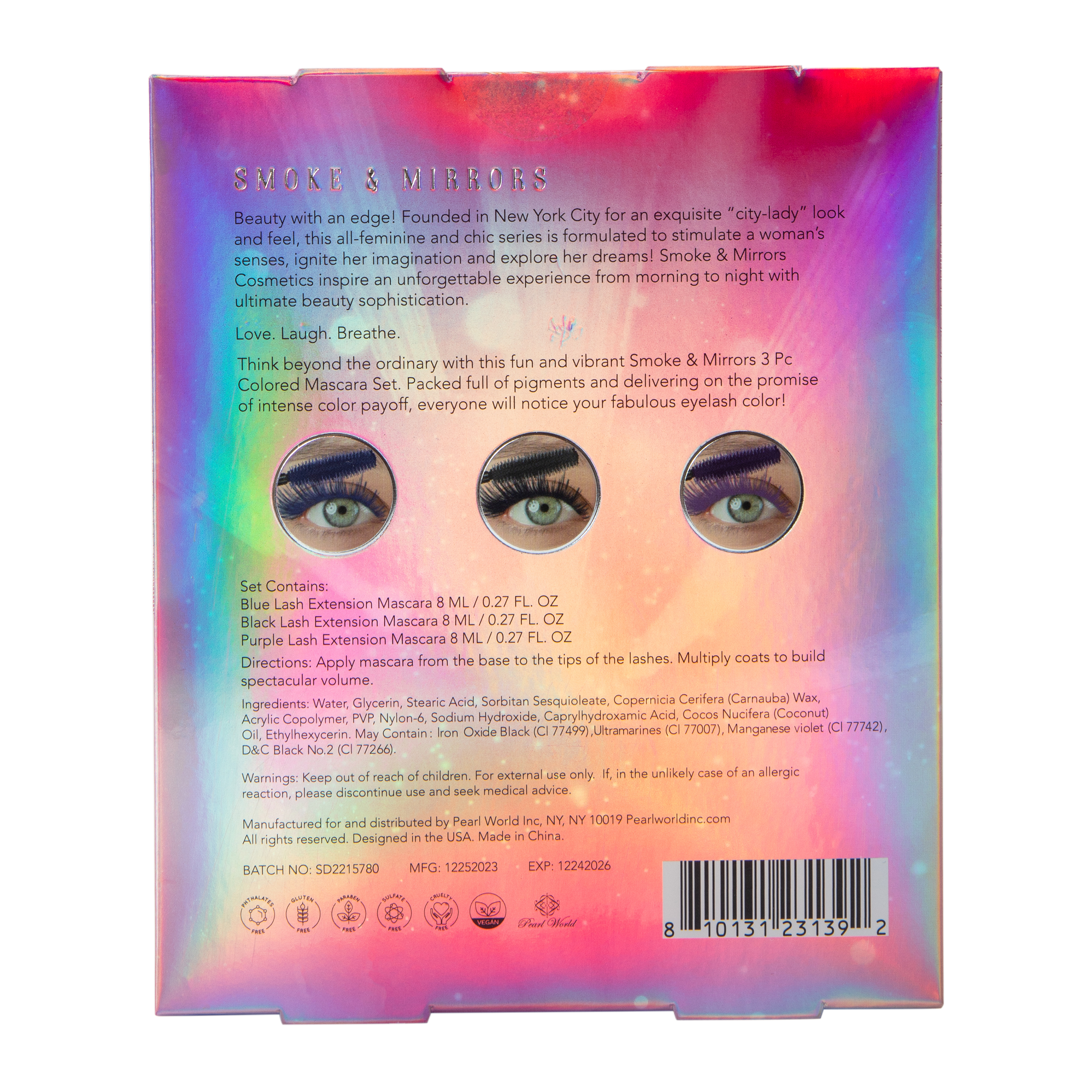 Colored Mascara Set 3-Count