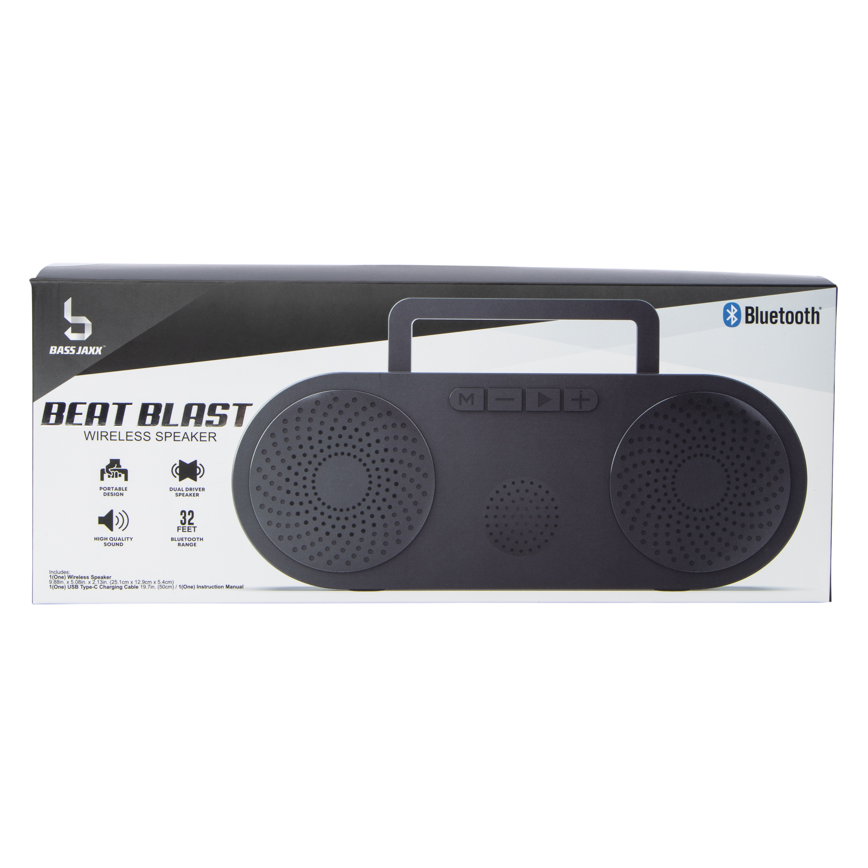 Beat Blast Wireless Speaker 9.88in x 5.08in
