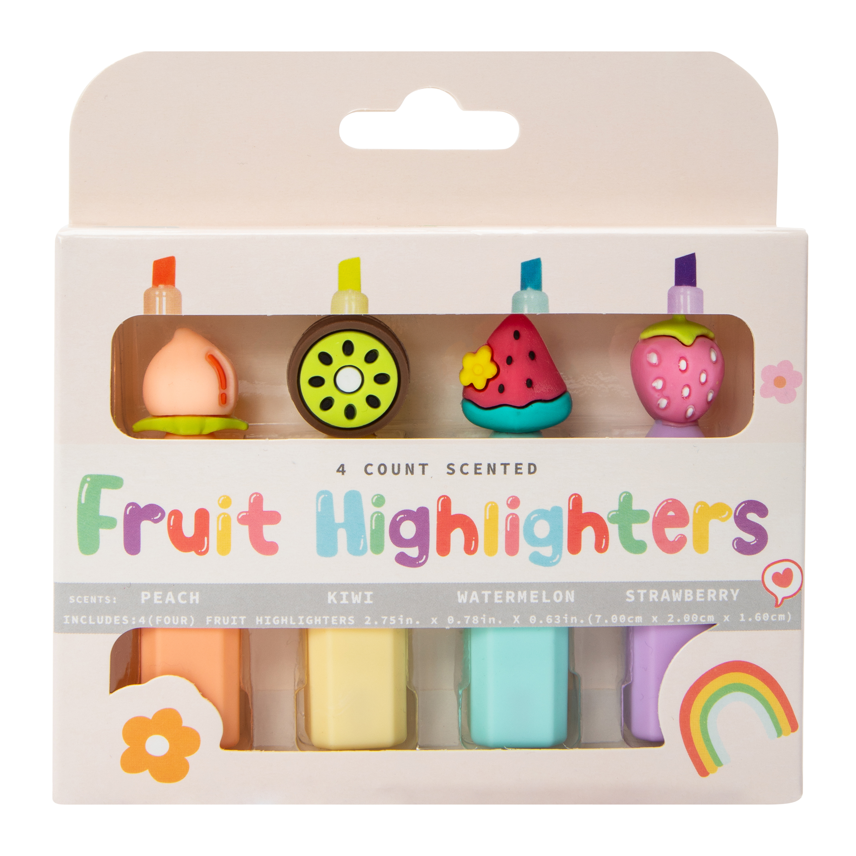 Scented Fruit Highlighters 4-Count