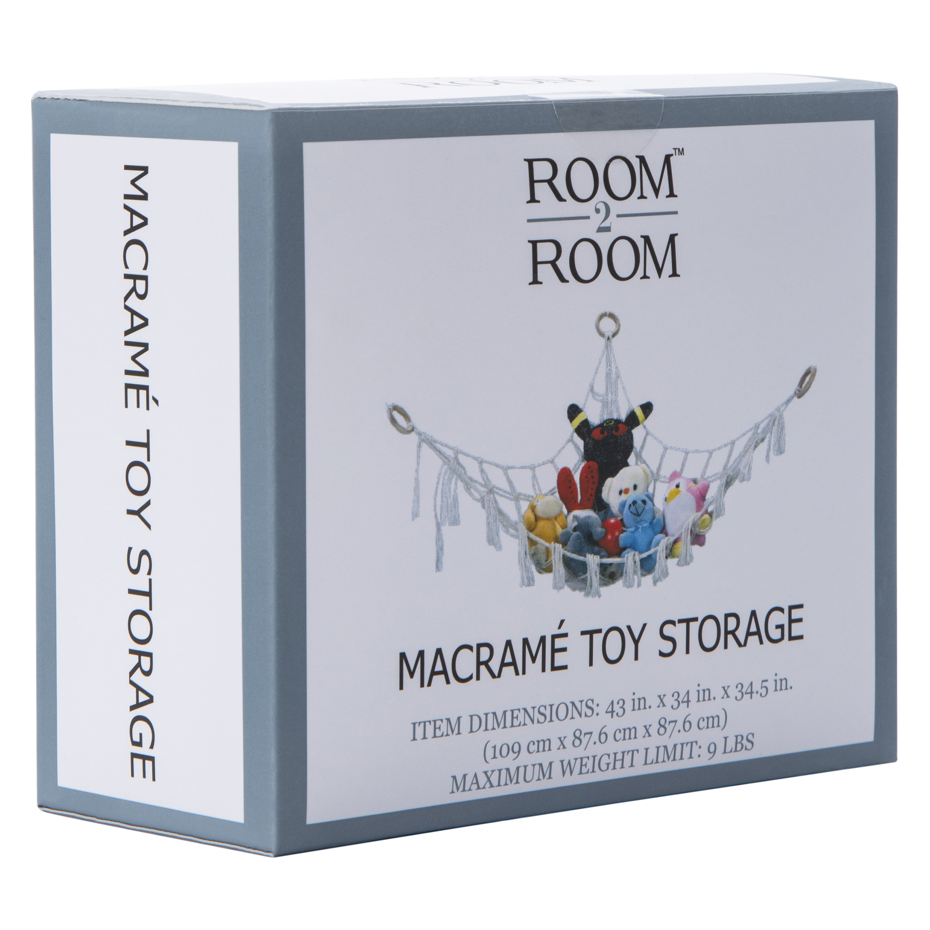 Macrame Toy Storage 43in x 34in