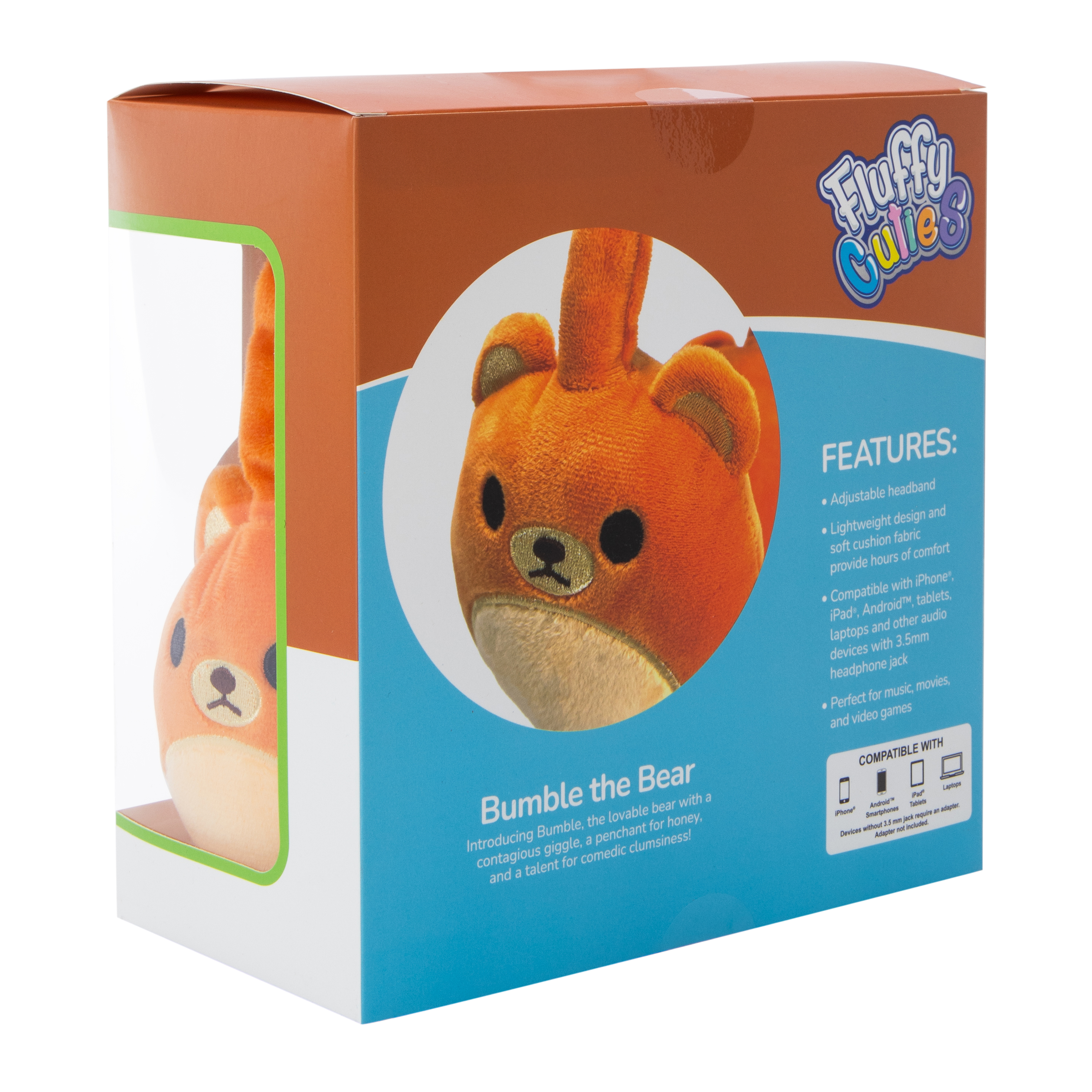 Fluffy Cuties Animal Plush Wired Headphones