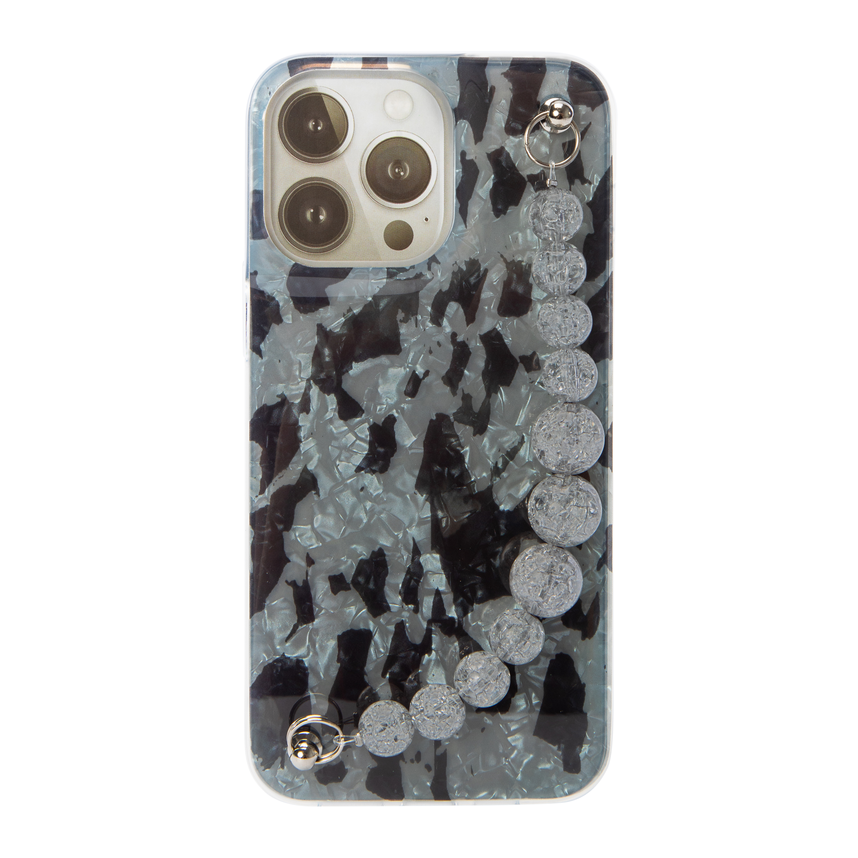 iPhone 15 Plus®/14 Pro Max® Terrazzo  Phone Case With Beaded Strap
