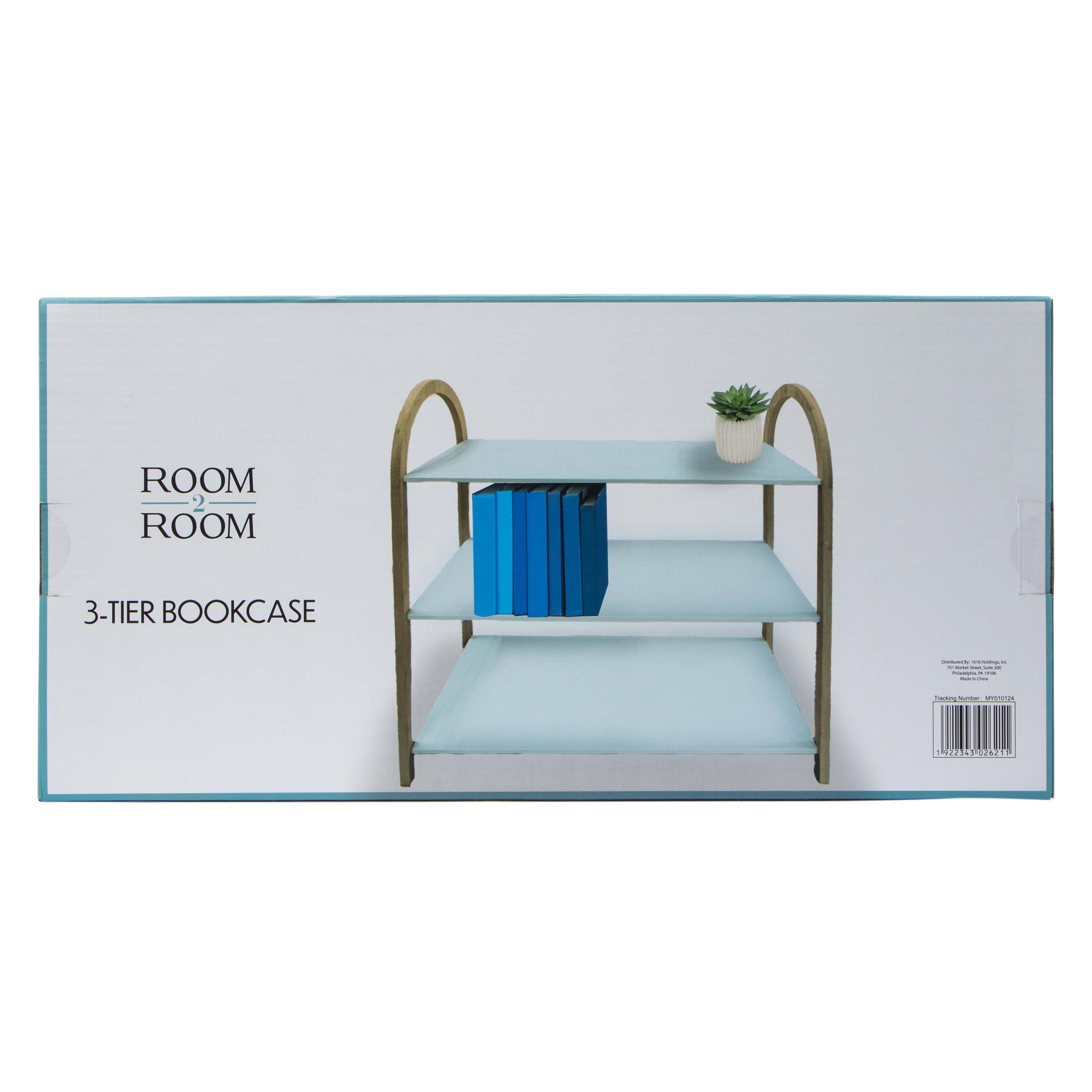 3-Tier Bookcase 25.6in x 22in