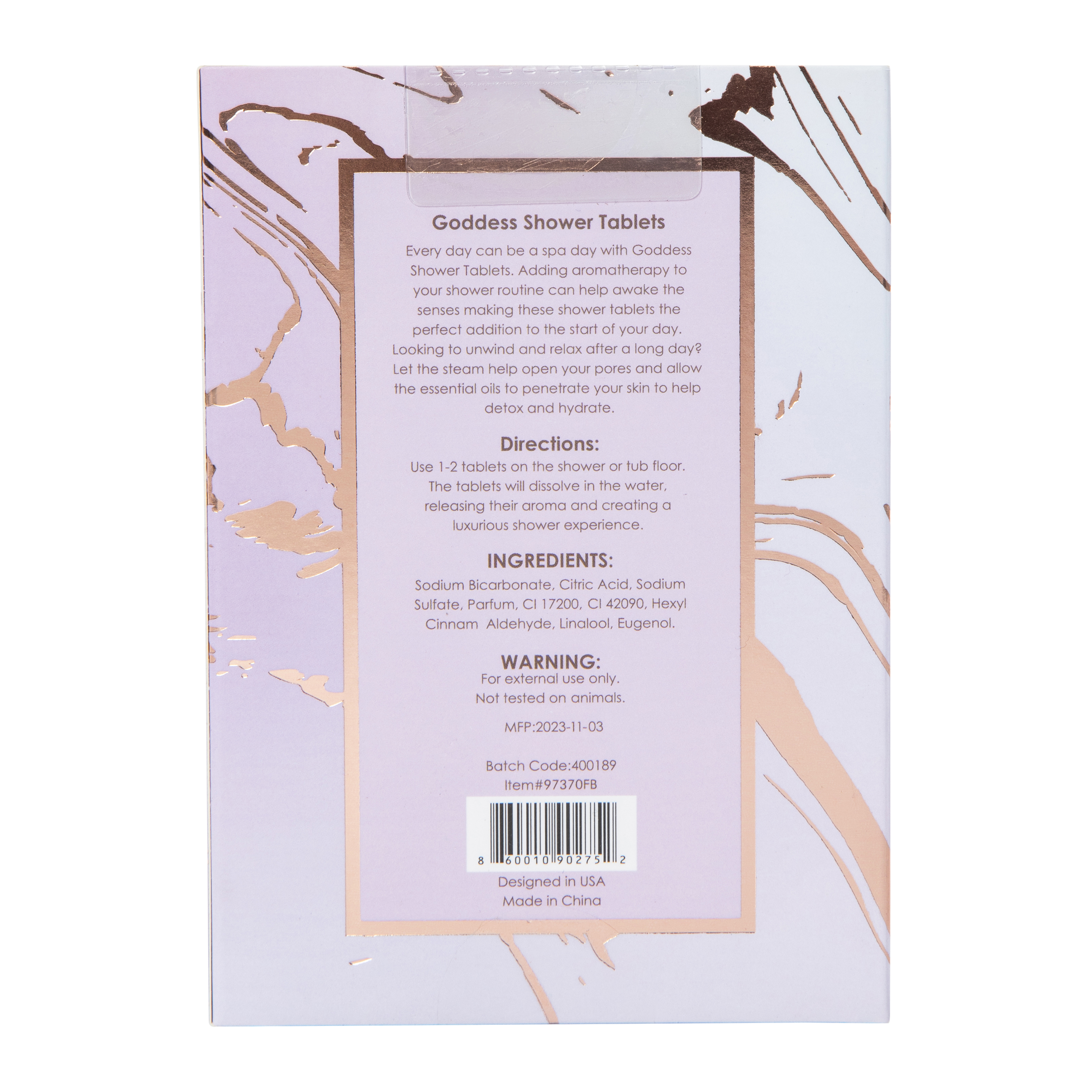 Goddess By Manna Kadar Aromatherapy Shower Steamer Tablets 8-Count