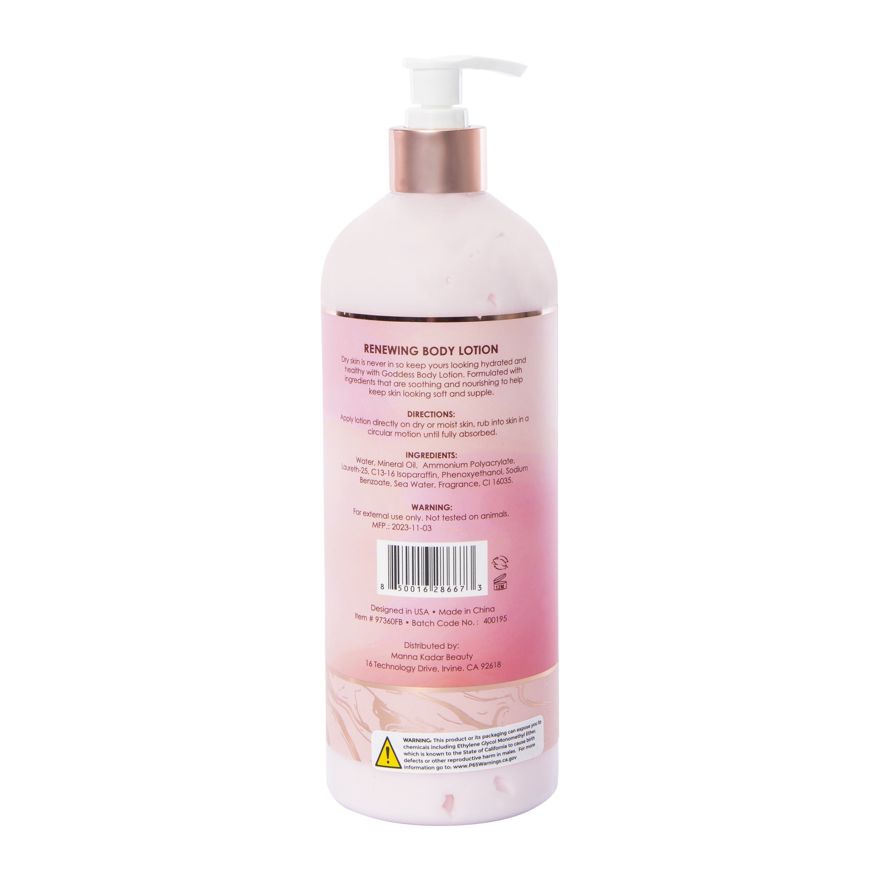 Goddess By Manna Kadar Renewing Body Lotion - Pomegranate