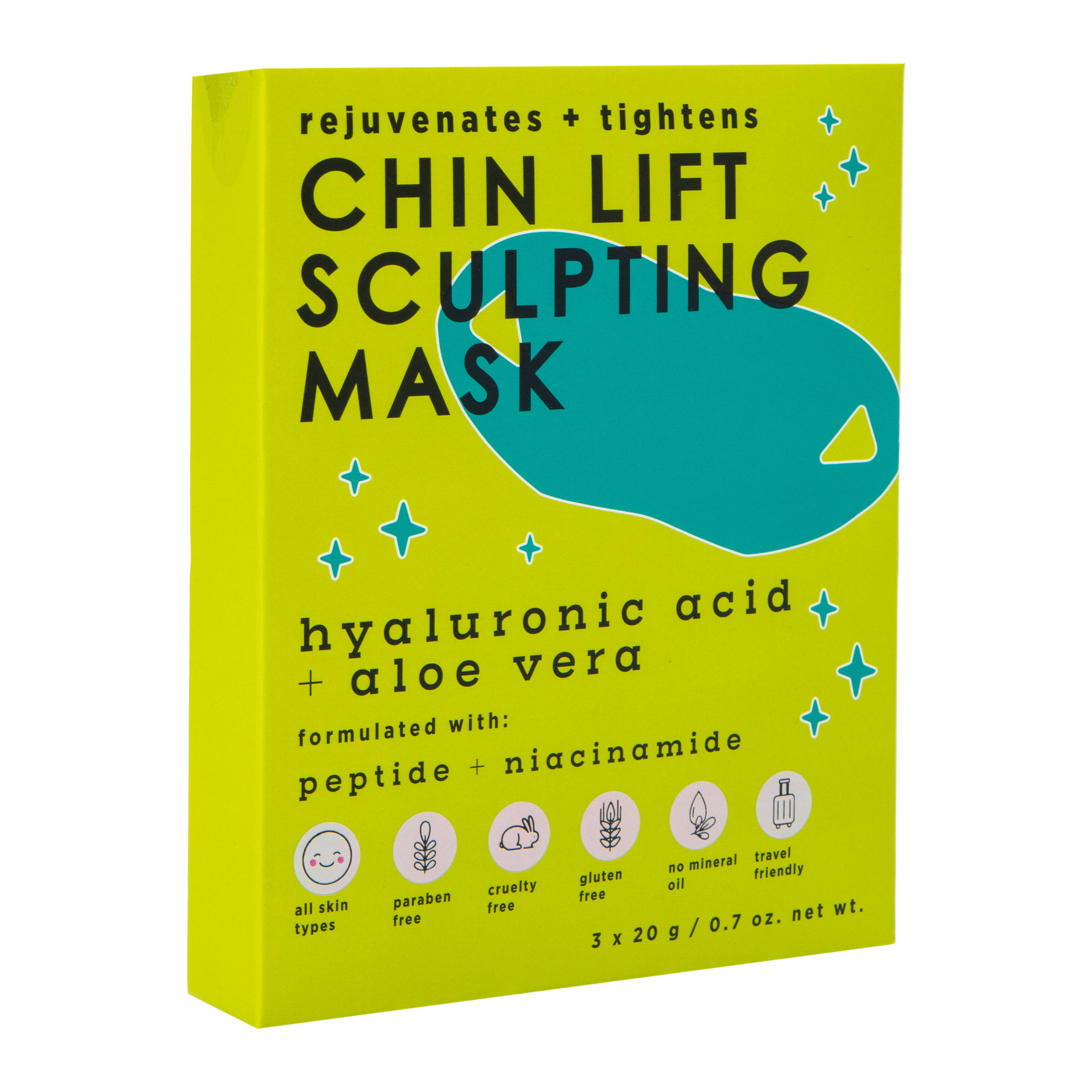 Danielle Creations® Chin Lift Sculpting Sheet Mask 3-Count