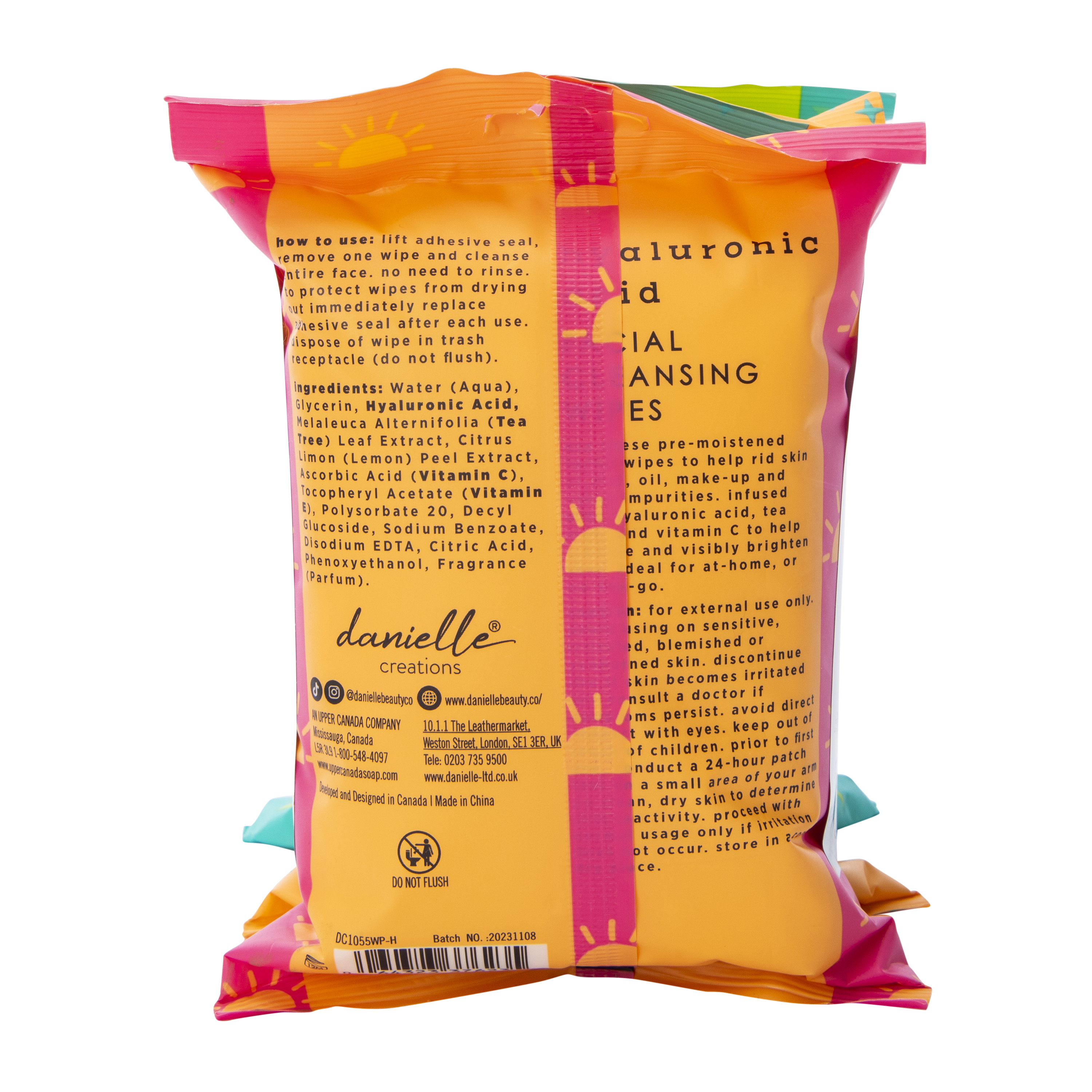 Danielle Creations® Facial Cleansing Wipes 3-Count