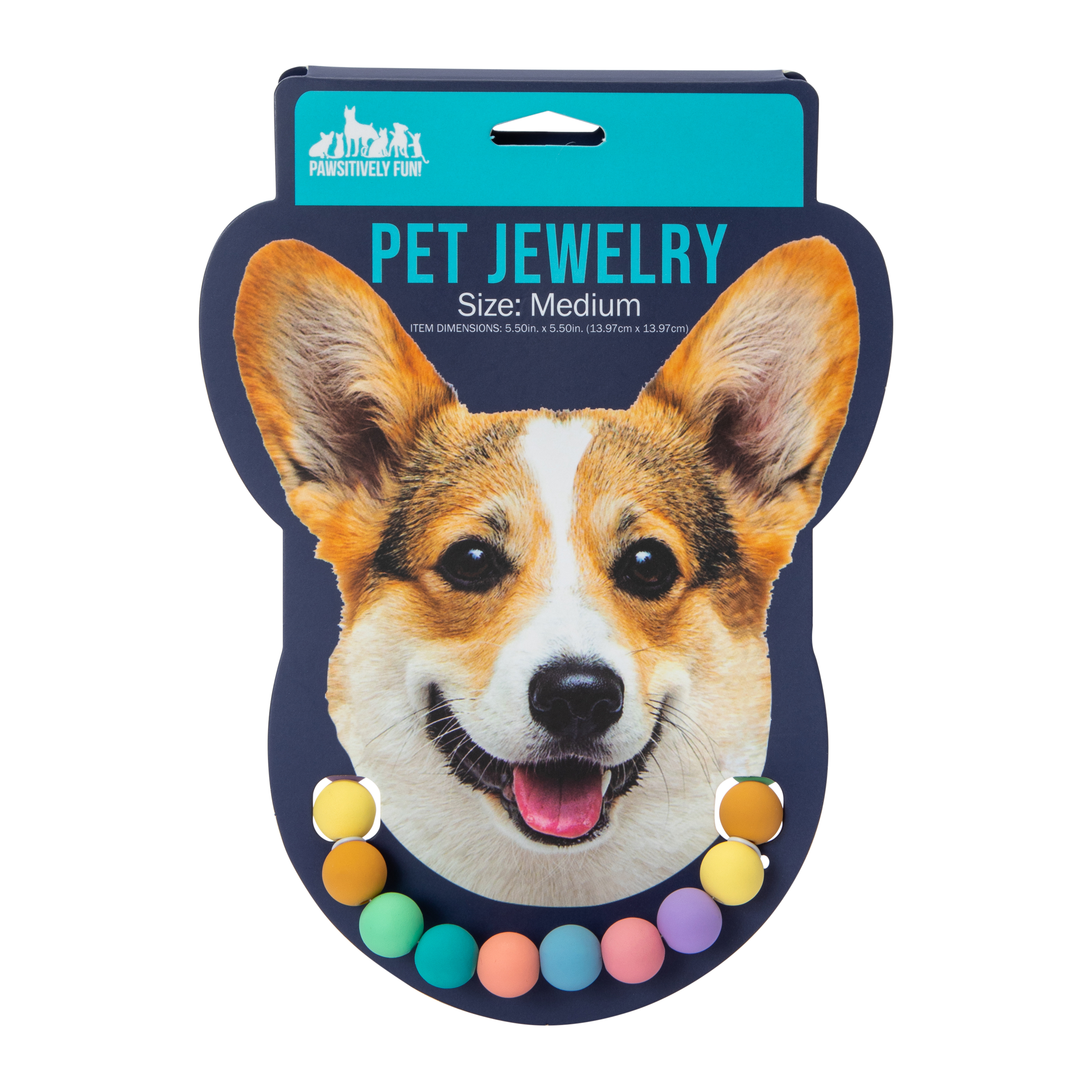 Rainbow Bead Pet Jewelry - Medium