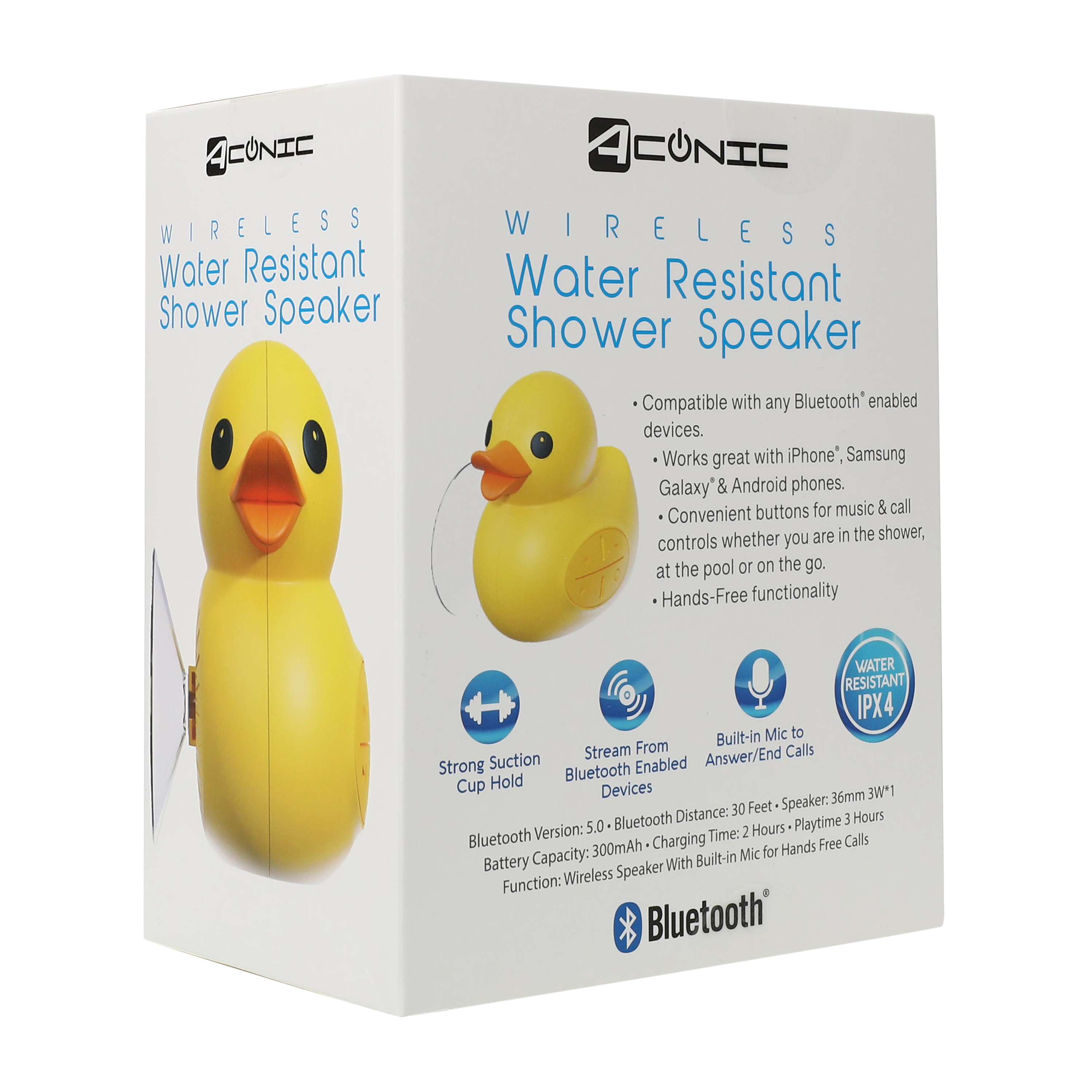 Novelty Wireless Water-Resistant Shower Speaker