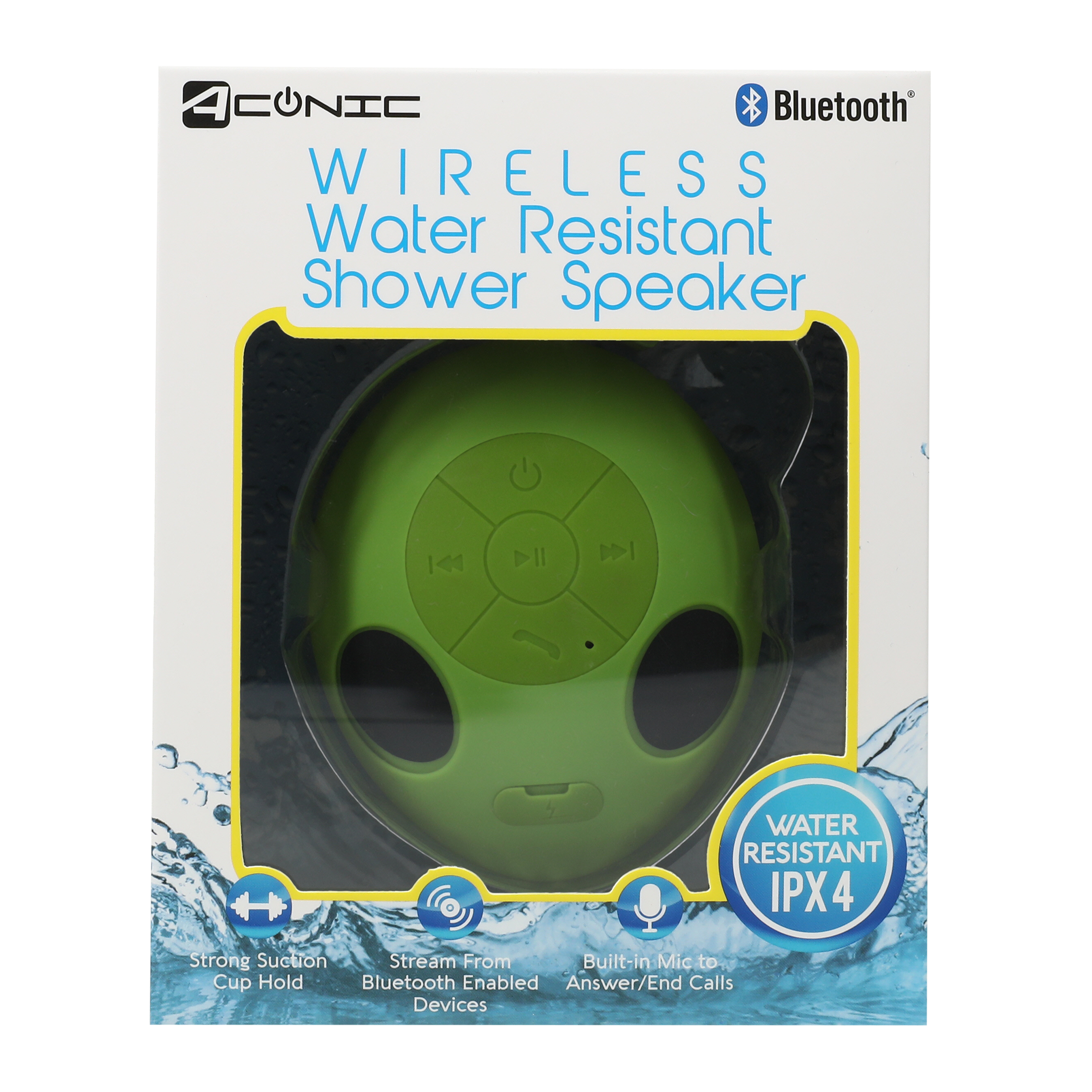 Novelty Wireless Water-Resistant Shower Speaker