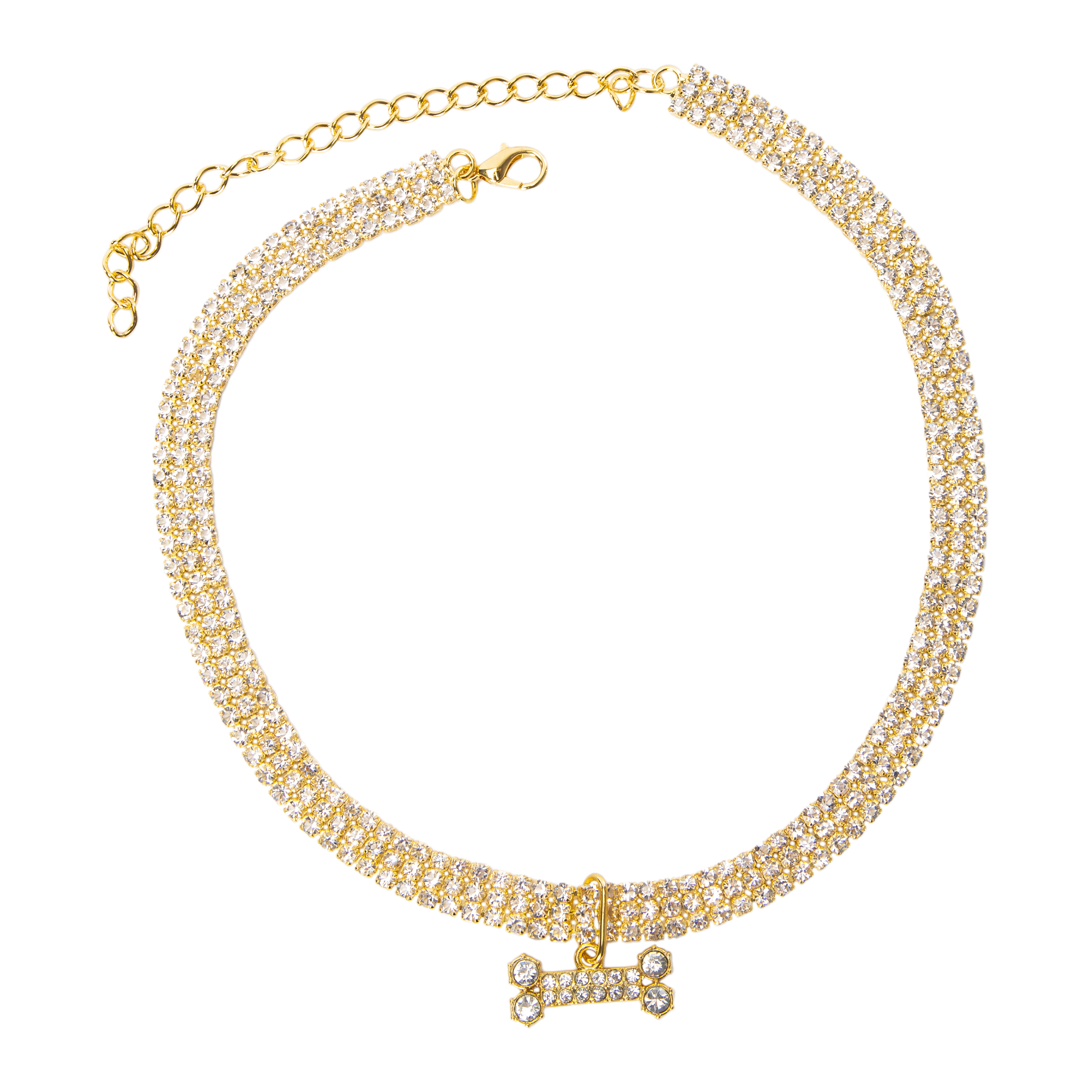 Rhinestone Pet Necklace