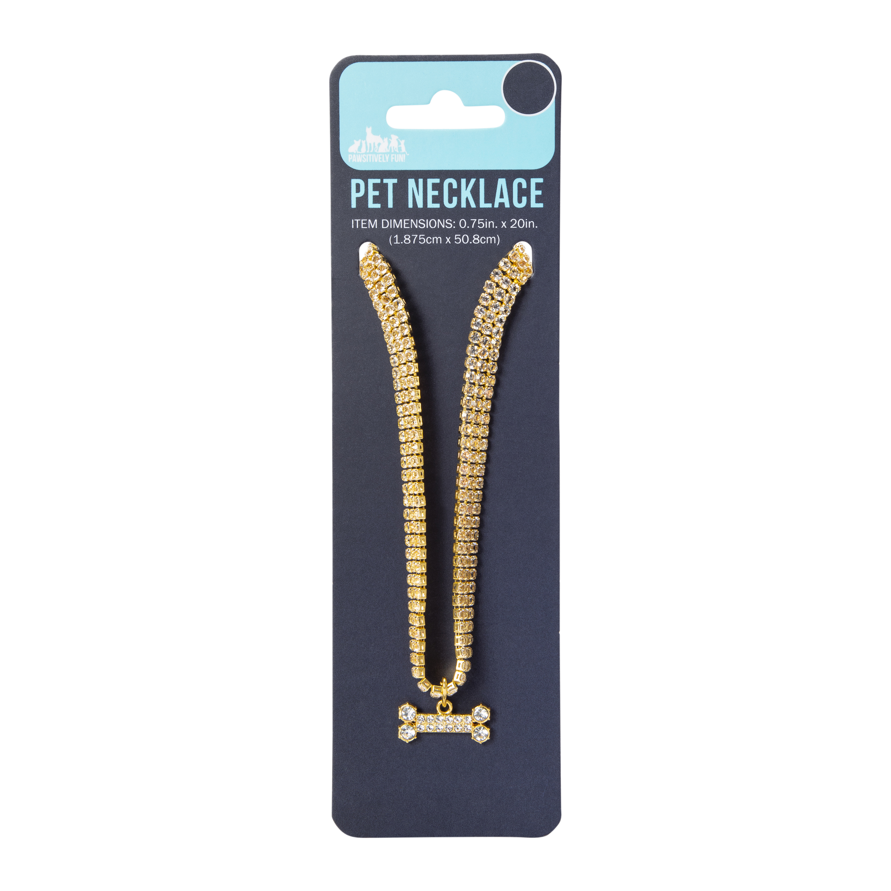 Rhinestone Pet Necklace, Large