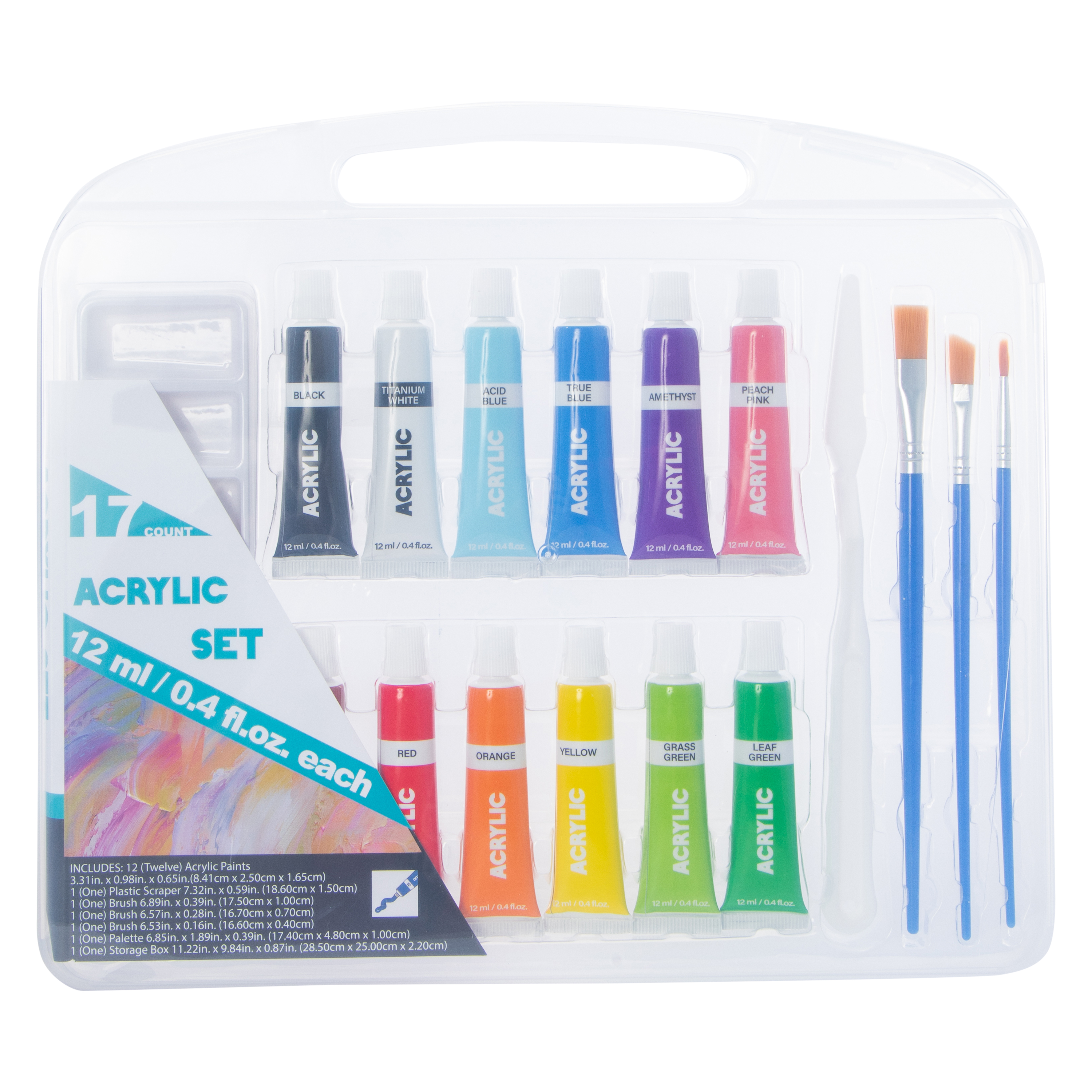 Acrylic Paint Set 17-Piece