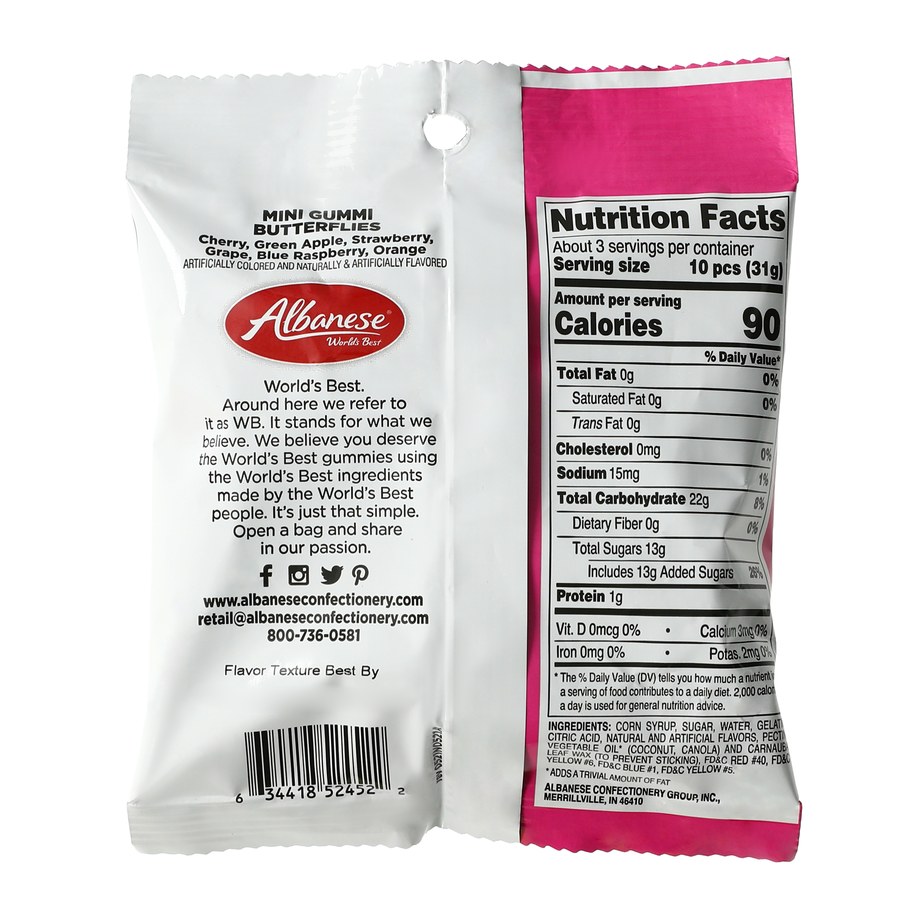 Albanese® Mini Gummi Butterflies 3.5oz