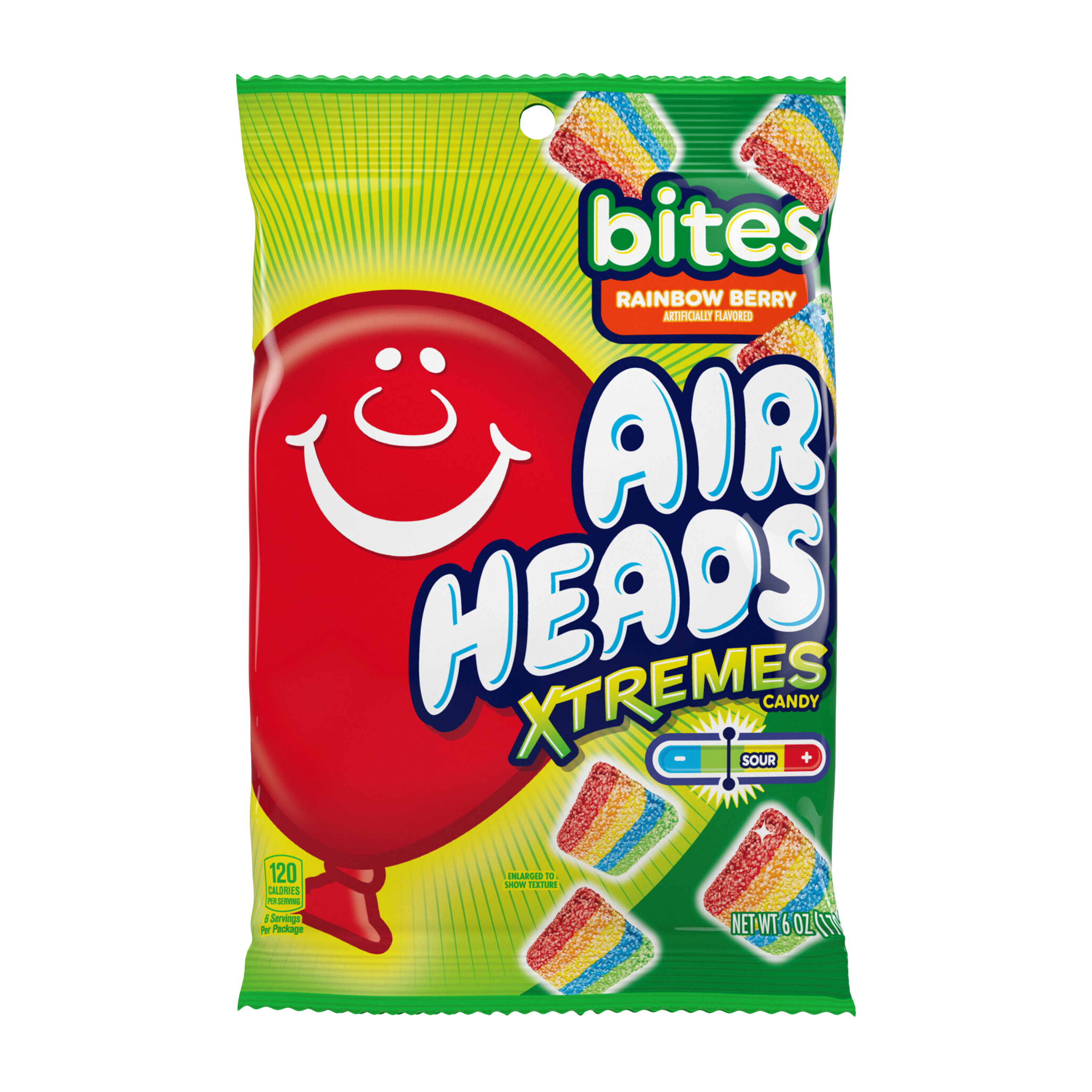 Air Heads® Bites Xtremes Candy 6oz - Rainbow Berry