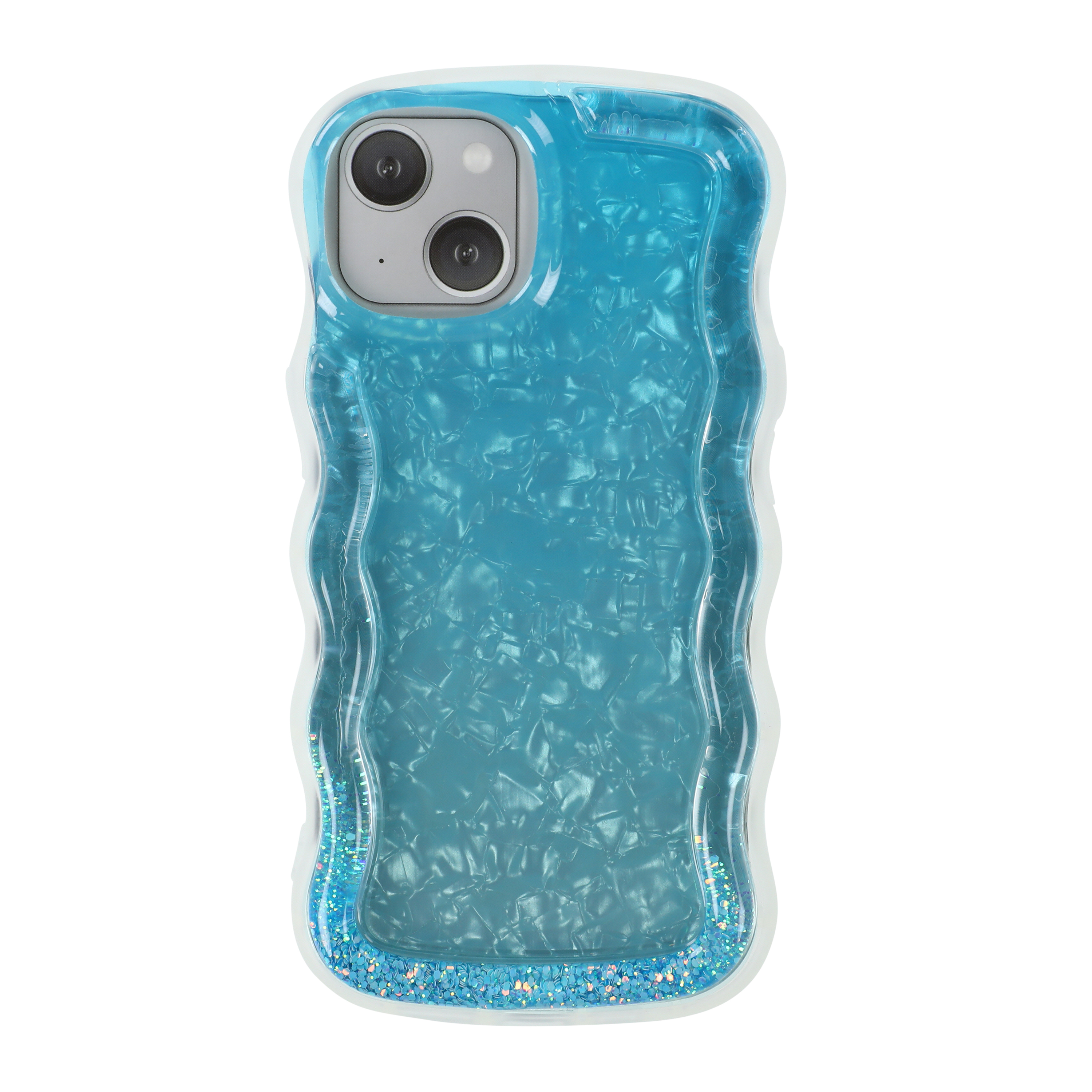 iPhone 15®/14® Wavy Glitter Phone Case