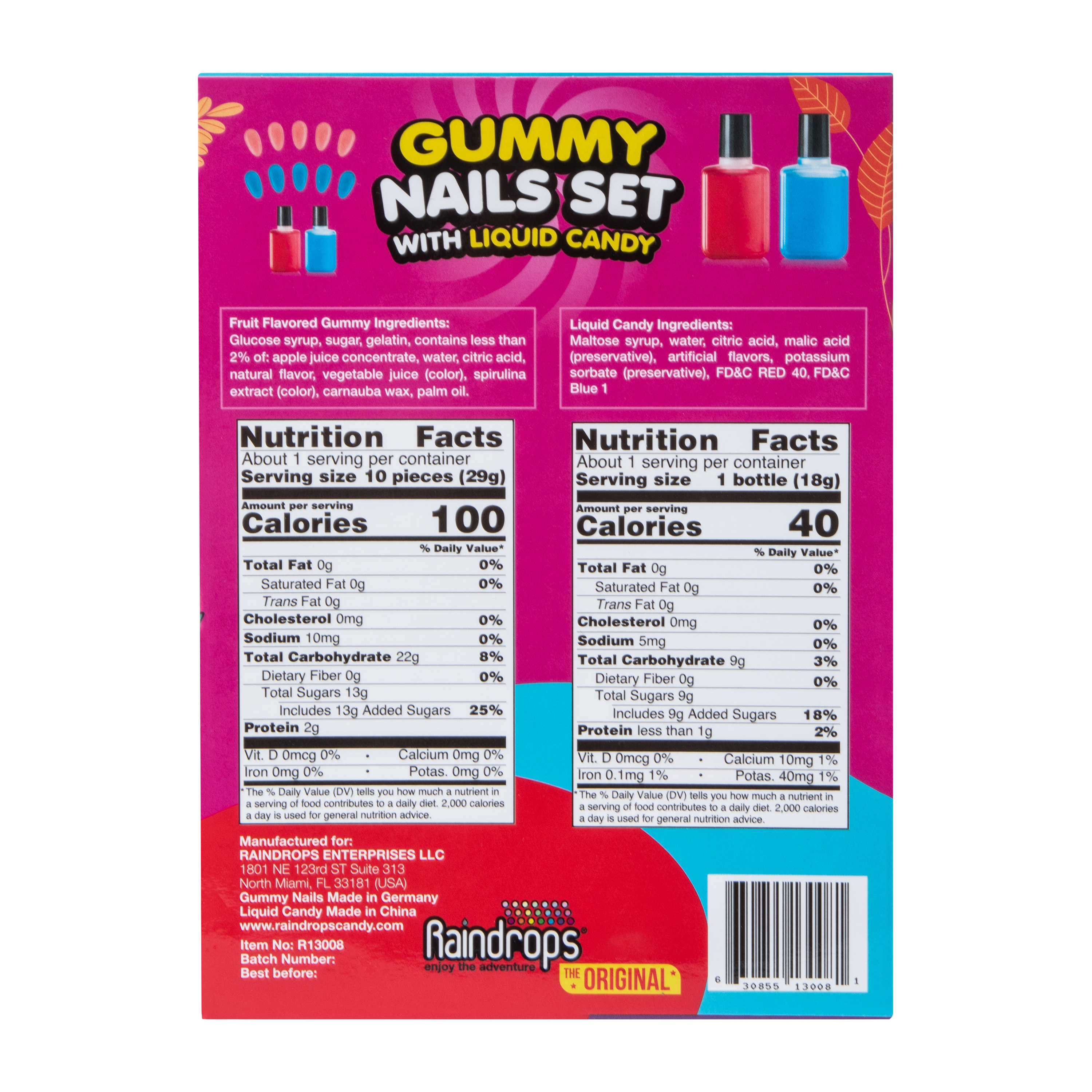 Gummy Nail Set 2.29oz