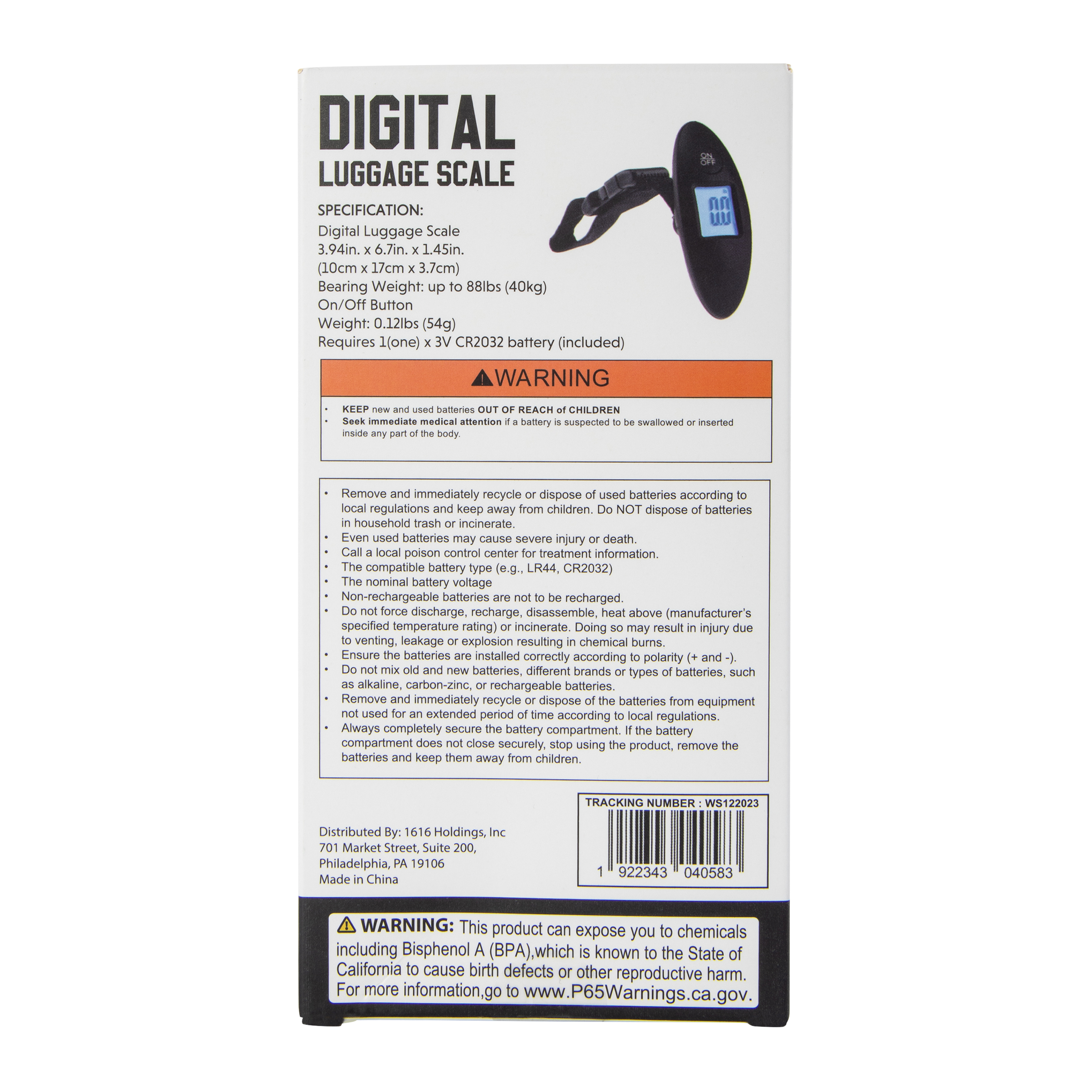 Digital Luggage Scale