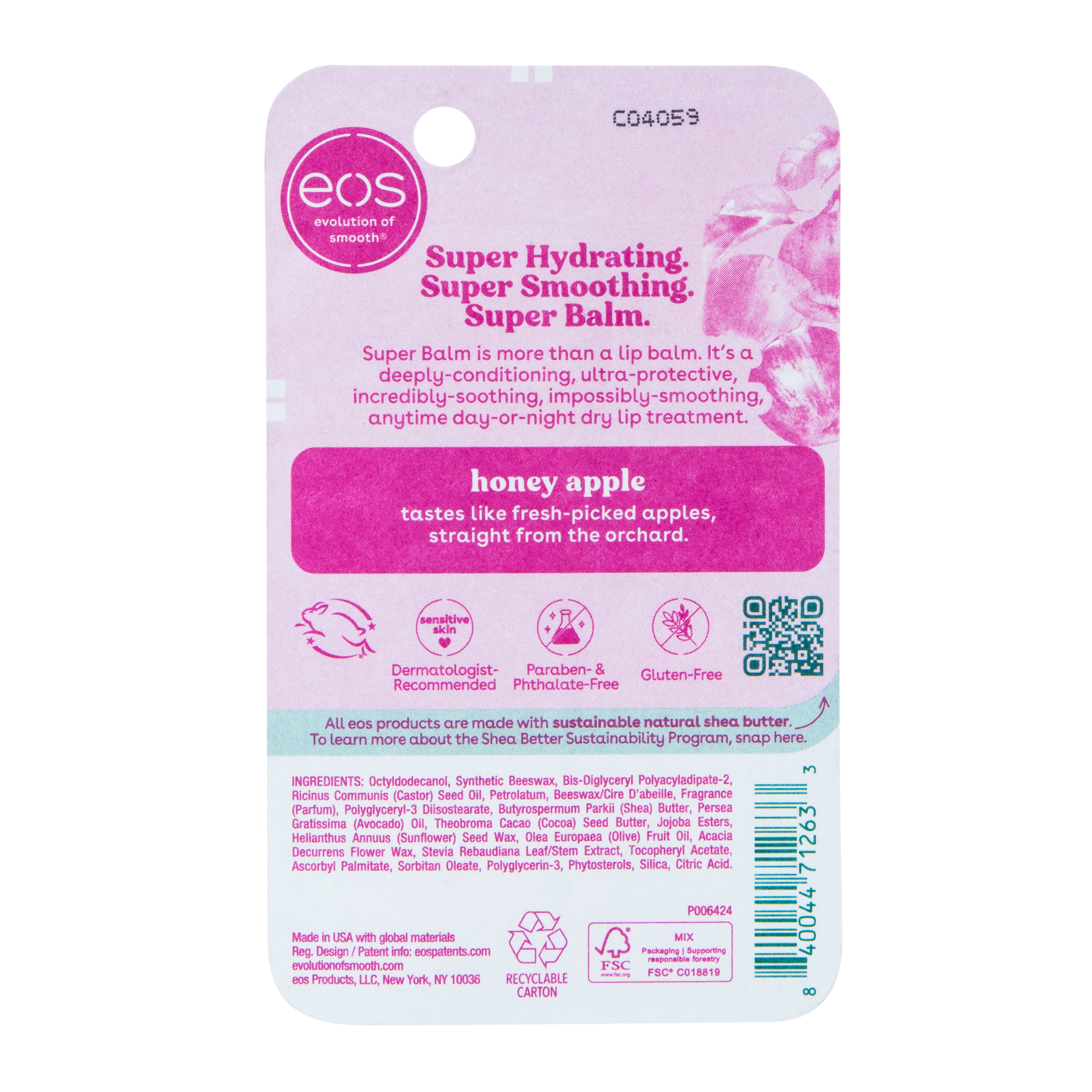 EOS® Super Balm 0.35oz - Honey Apple