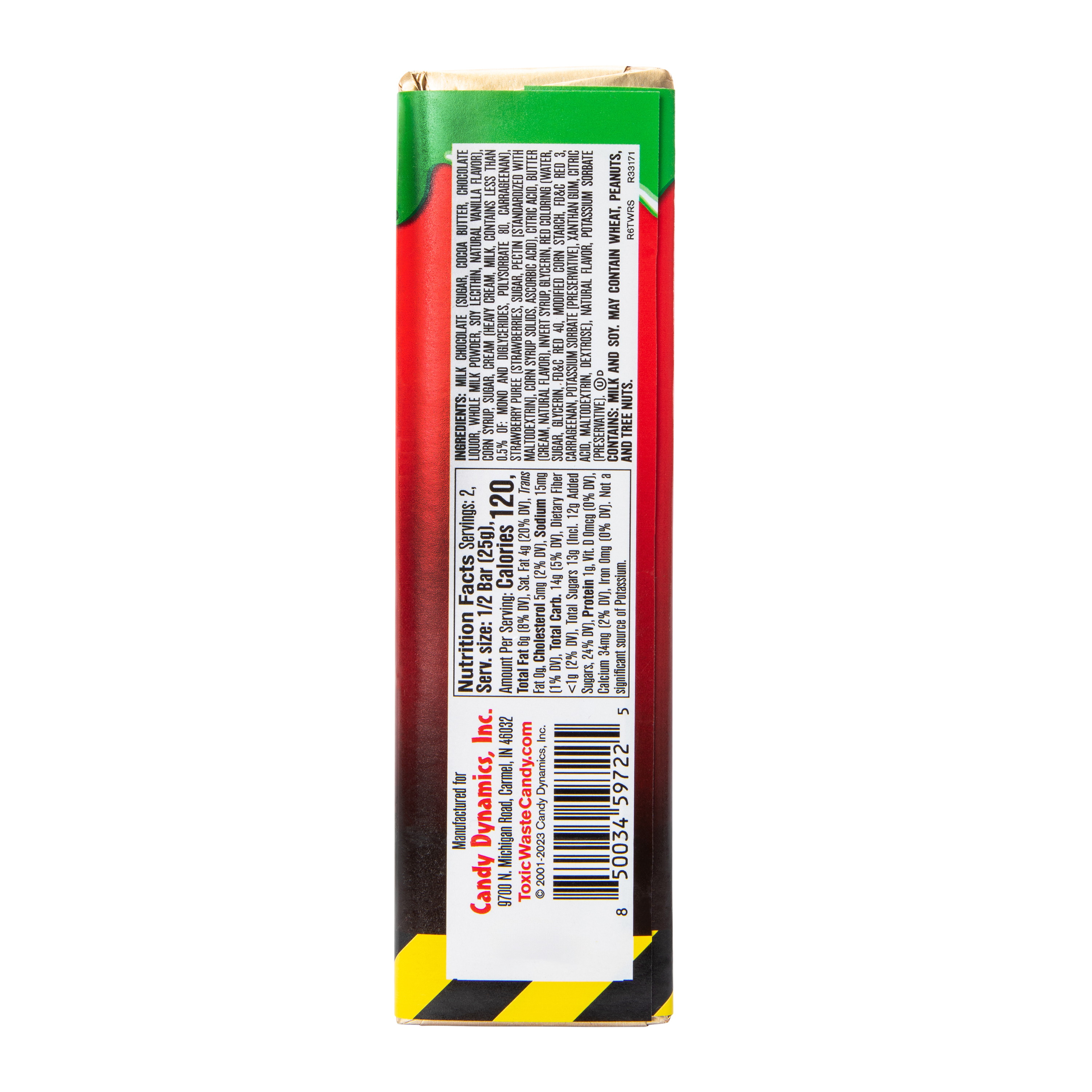 Toxic Waste® Slime Licker® Sour-Filled Milk Chocolate Bar 1.75oz - Strawberry