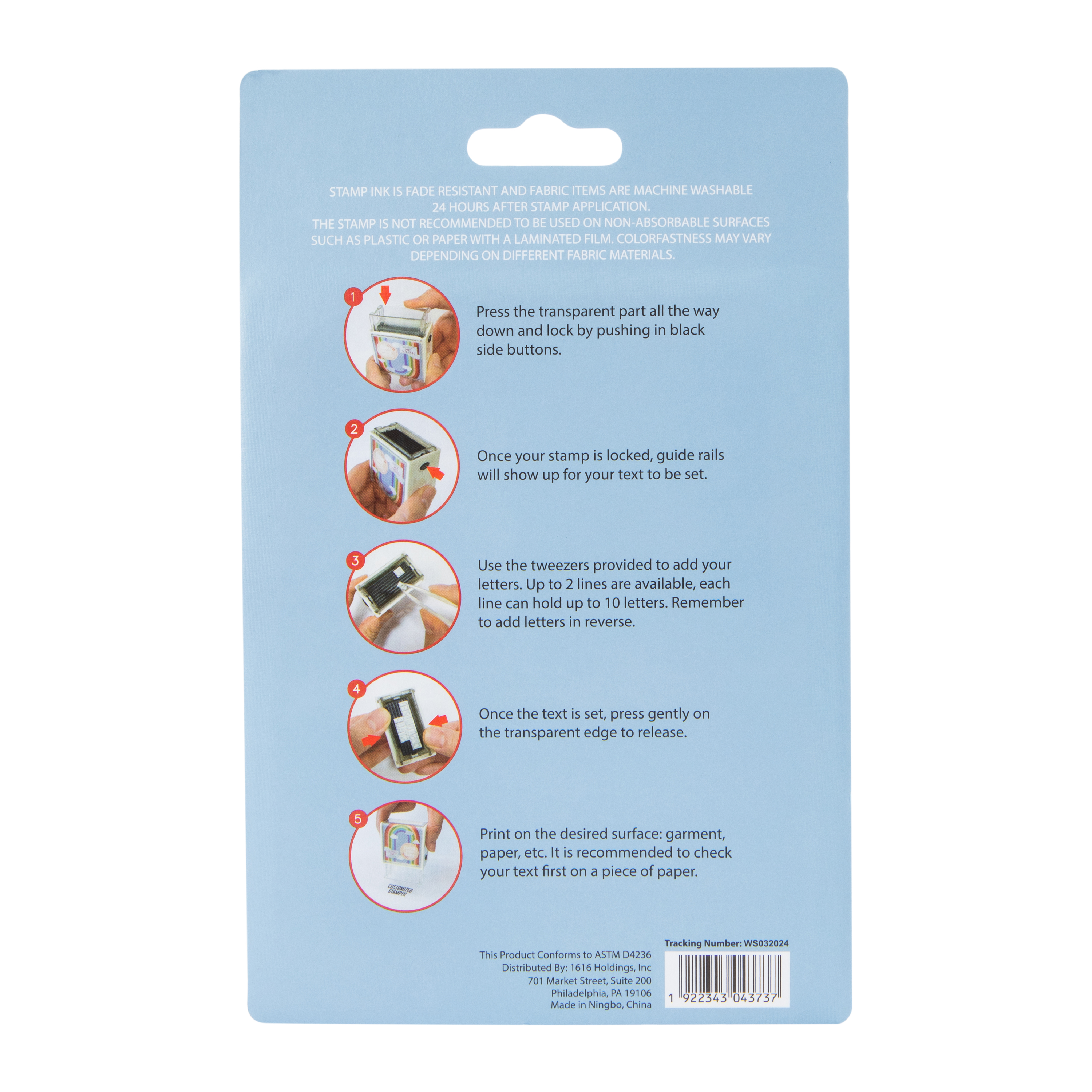 Custom Name Stamp Kit