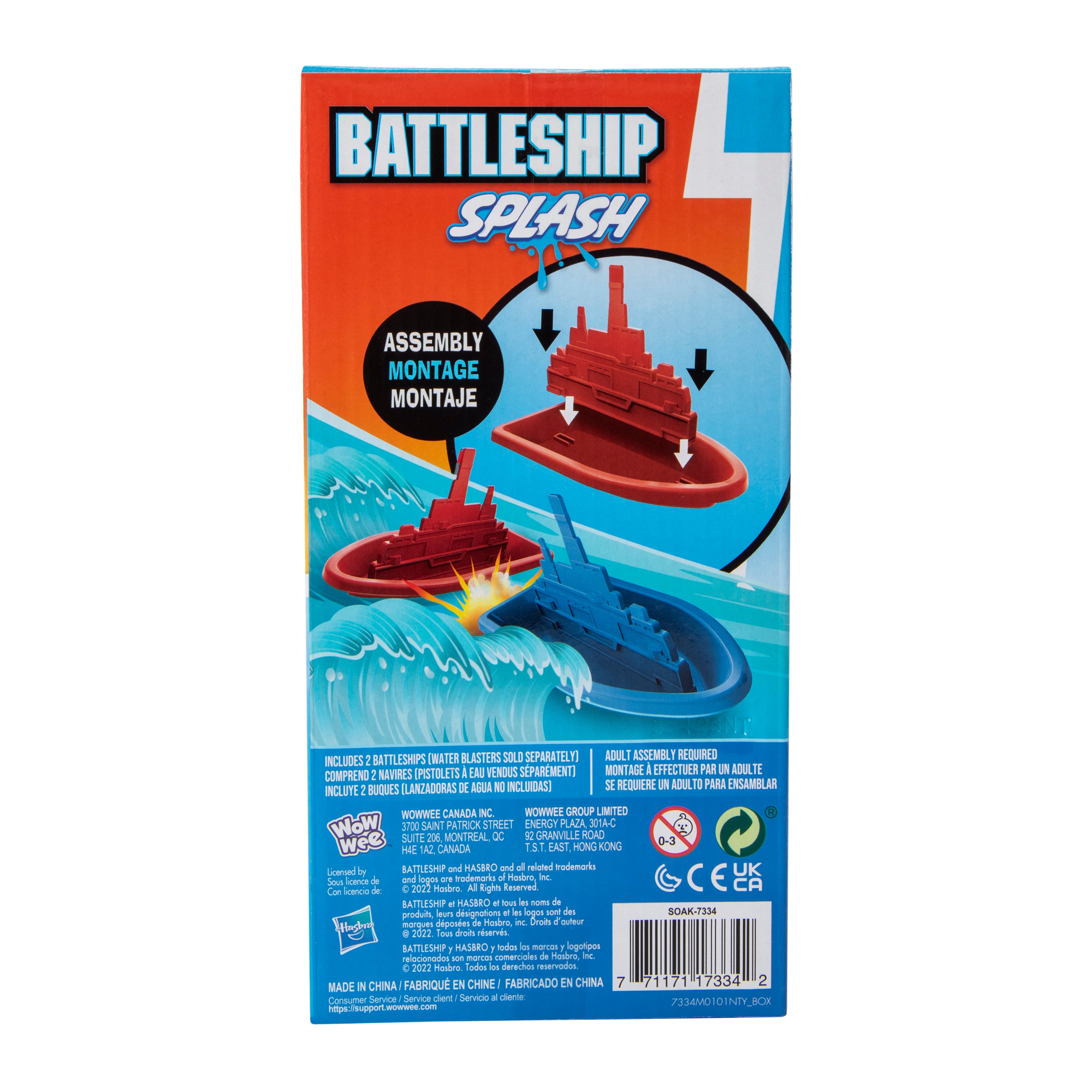 Hasbro Battleship Splash Game by WowWee, Includes 2 Battleships, Five Below Exclusive