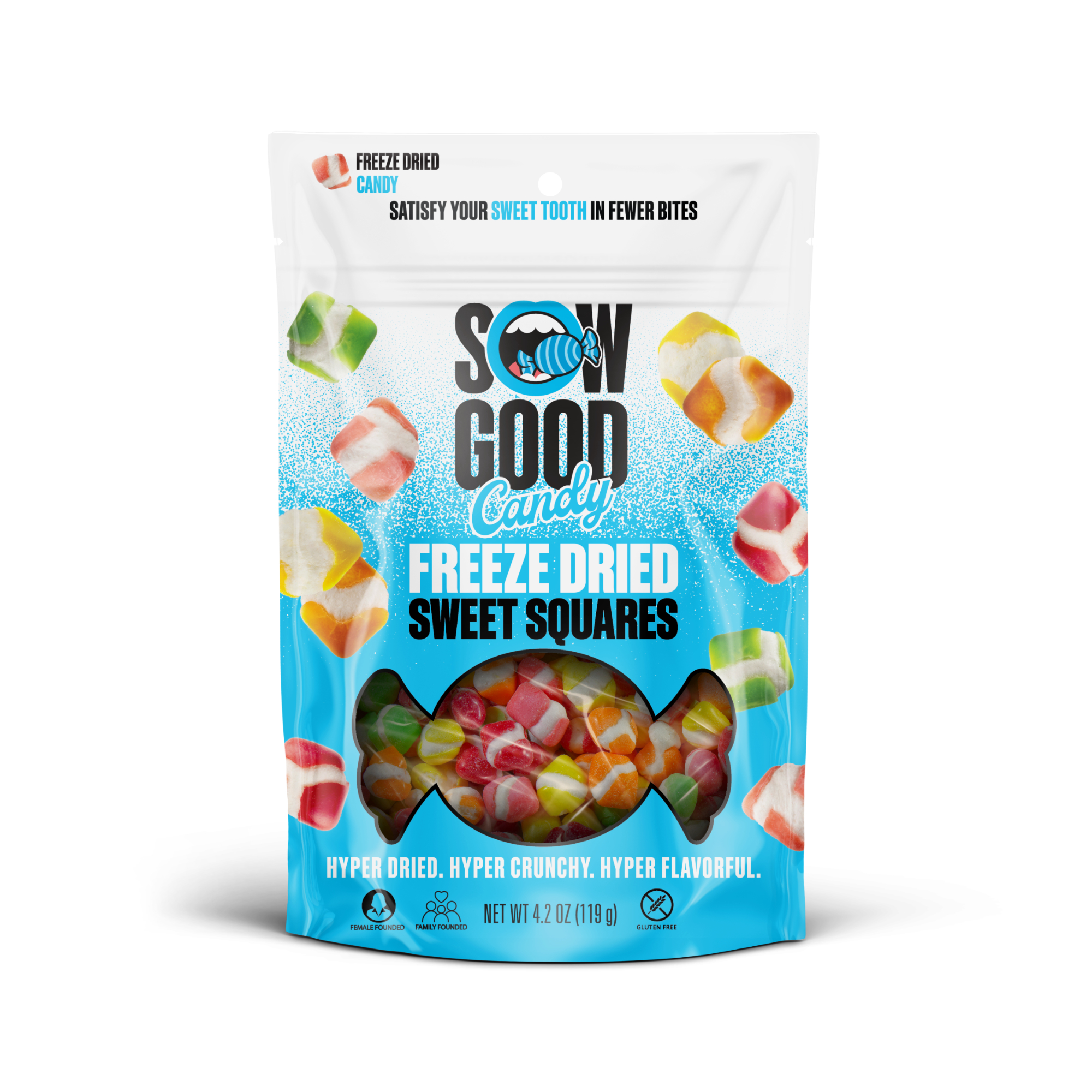 Sow Good™ Freeze Dried Sweet Squares Candy 4.2oz