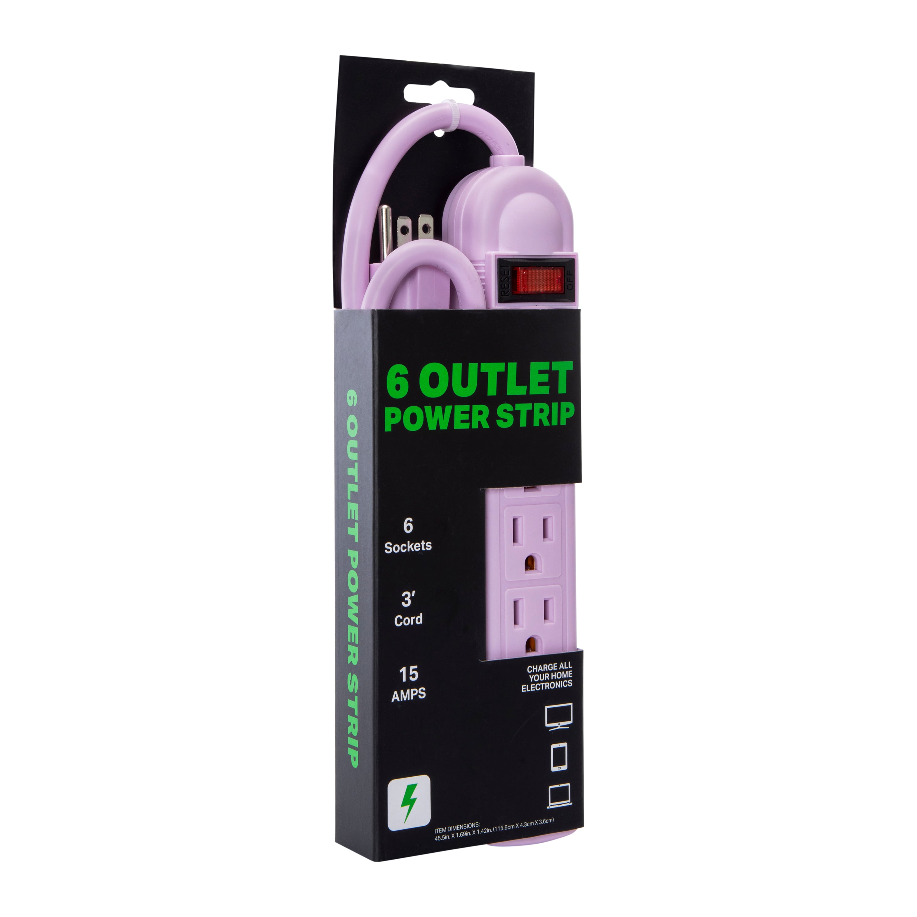 6-Outlet Power Strip | Five Below