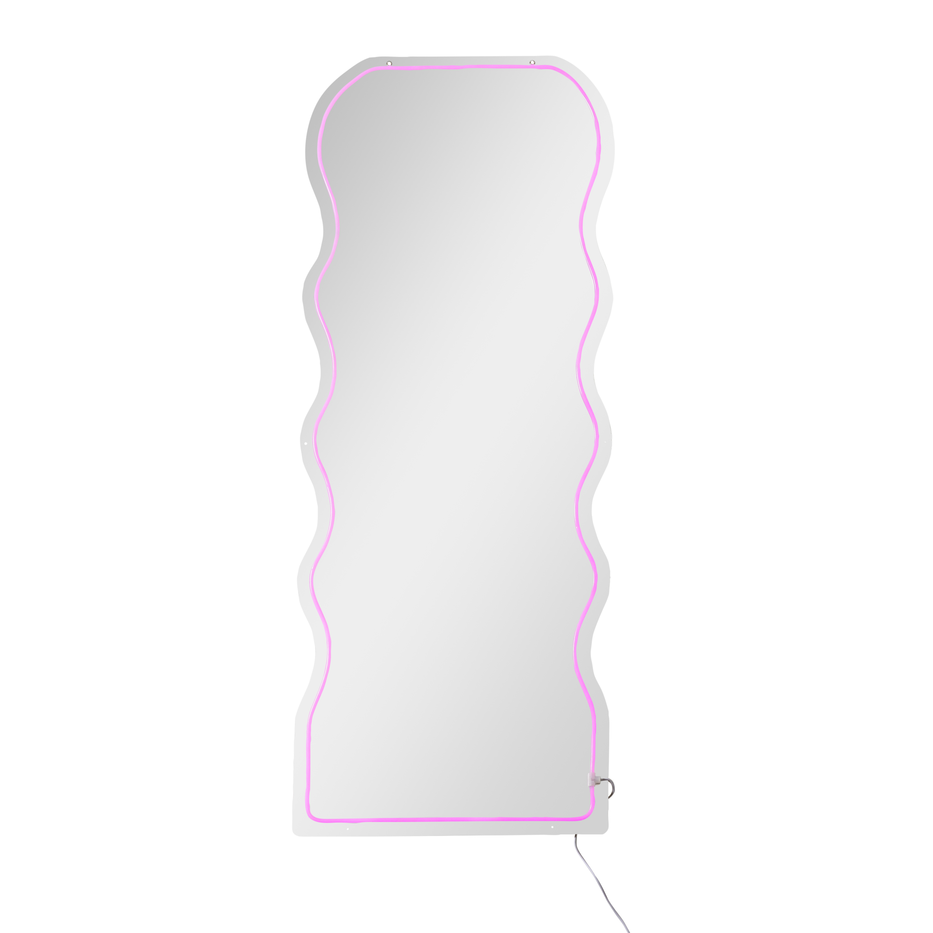 Wavy LED Light-Up Floor Mirror 18.5in x 46in