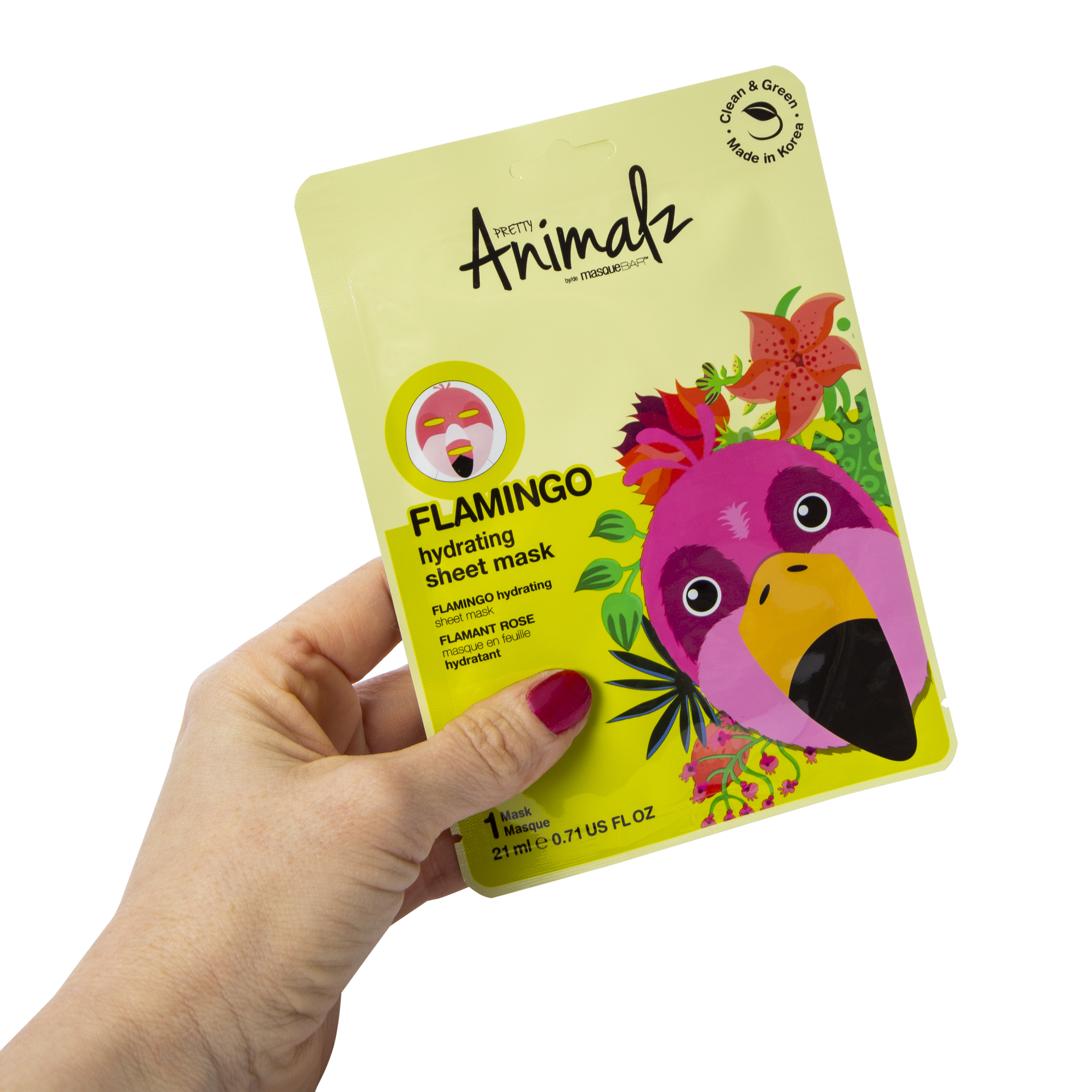 Masque Bar™ Pretty Animalz Flamingo Hydrating Sheet Mask 0.71oz