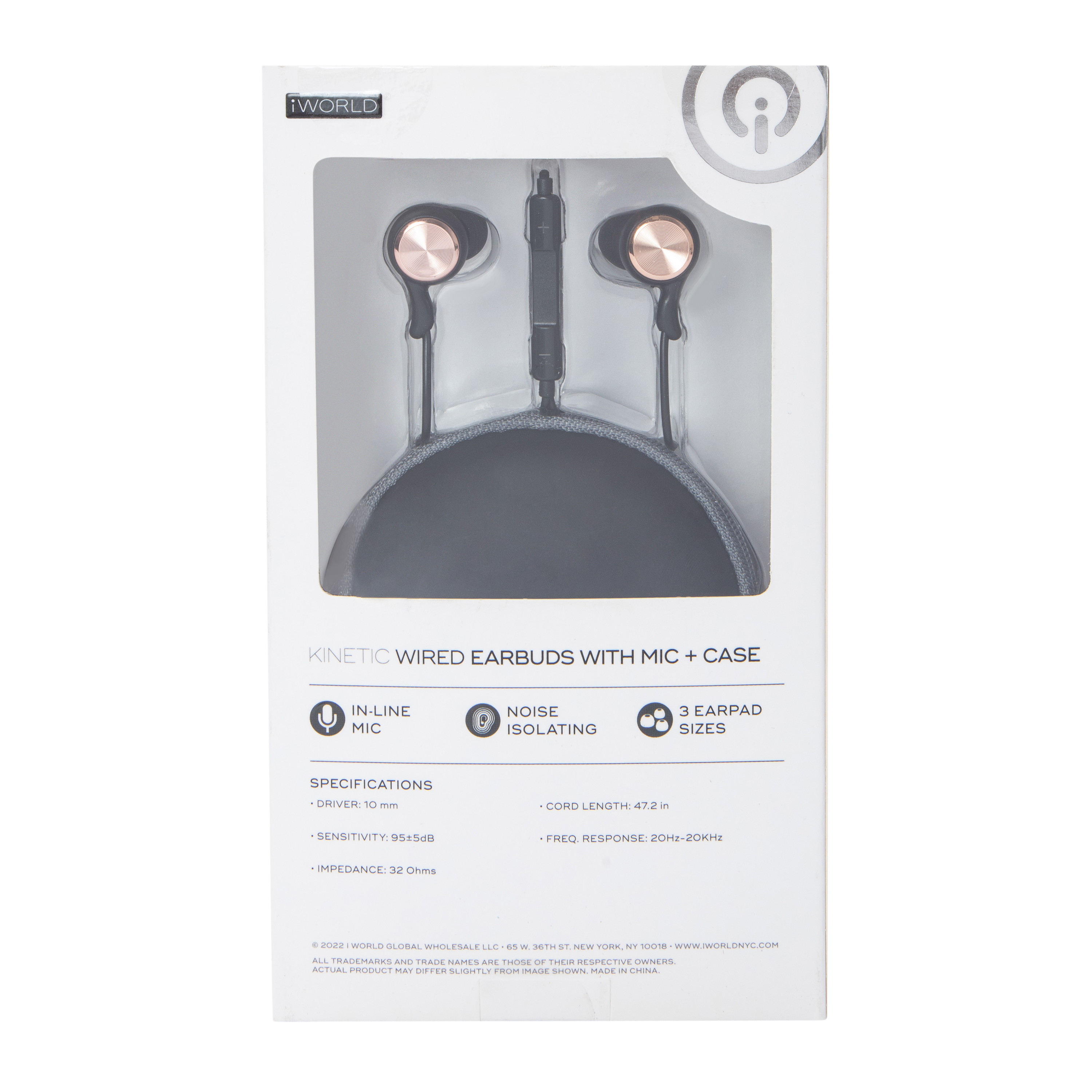 Kinetic Wired Earbuds With Case