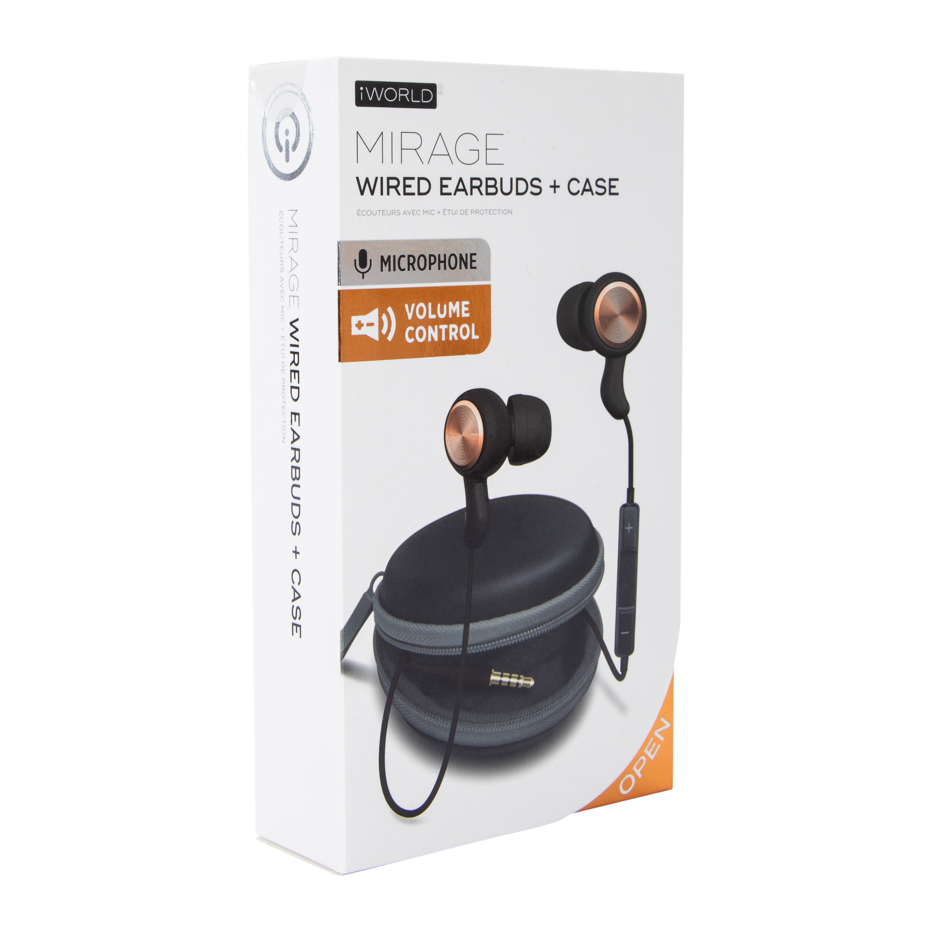Mirage Wired Earbuds With Mic & Case