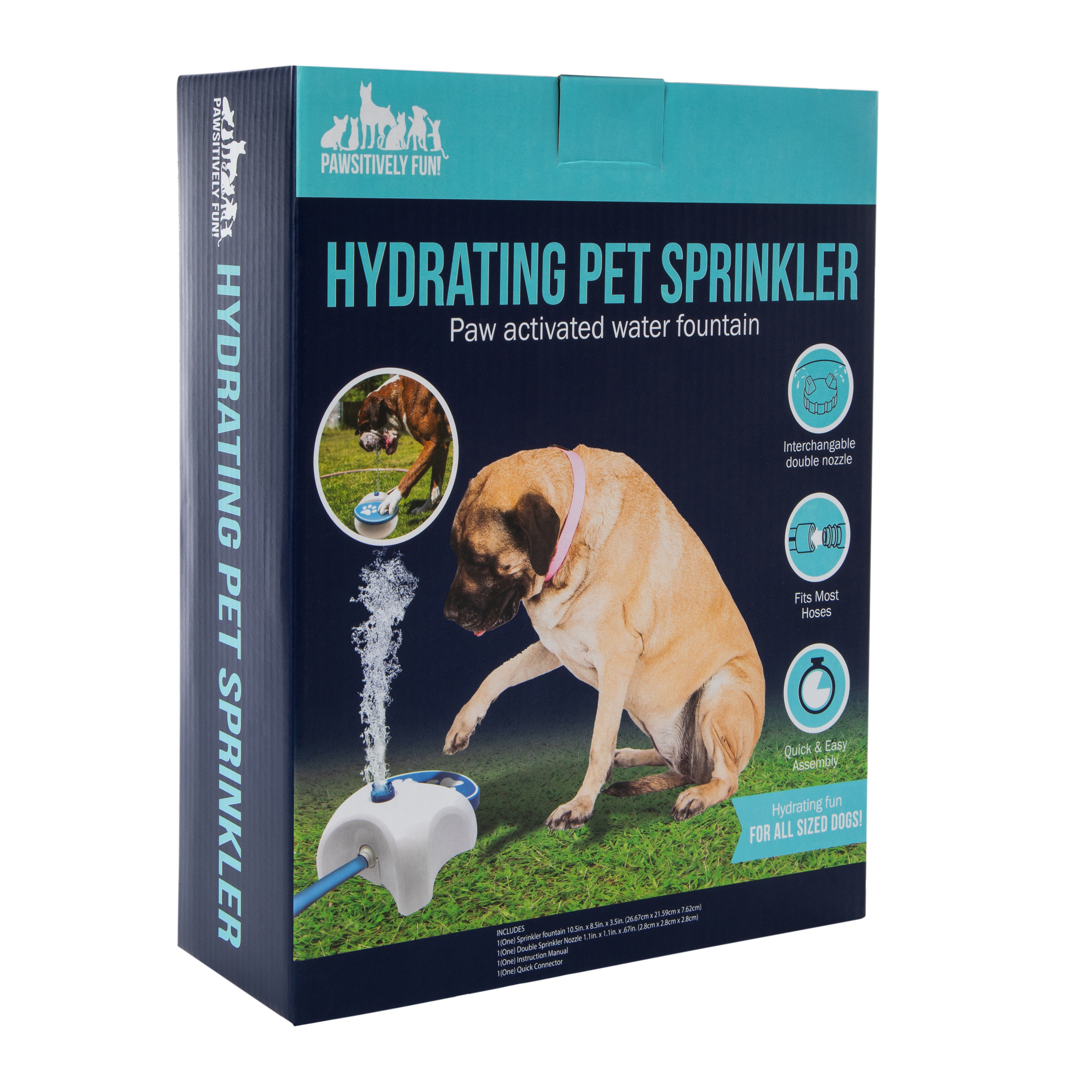 Hydrating Pet Sprinkler Water Fountain 10.5in x 8.5in